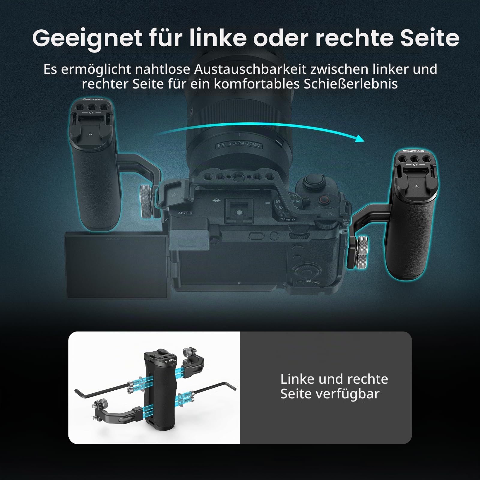 smallrig-mini-side-handle-4756-mit-1-4-zoll-schrauben-verstellbarer-kameragriff image 3