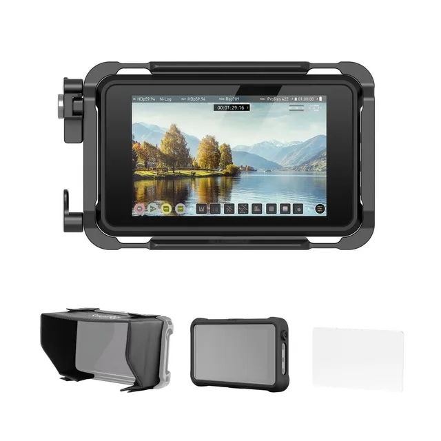 smallrig-cage-kit-3788b-f-r-atomos-ninja-serie-monitor-k-fig-mit-sunhood-und-hdm image 1