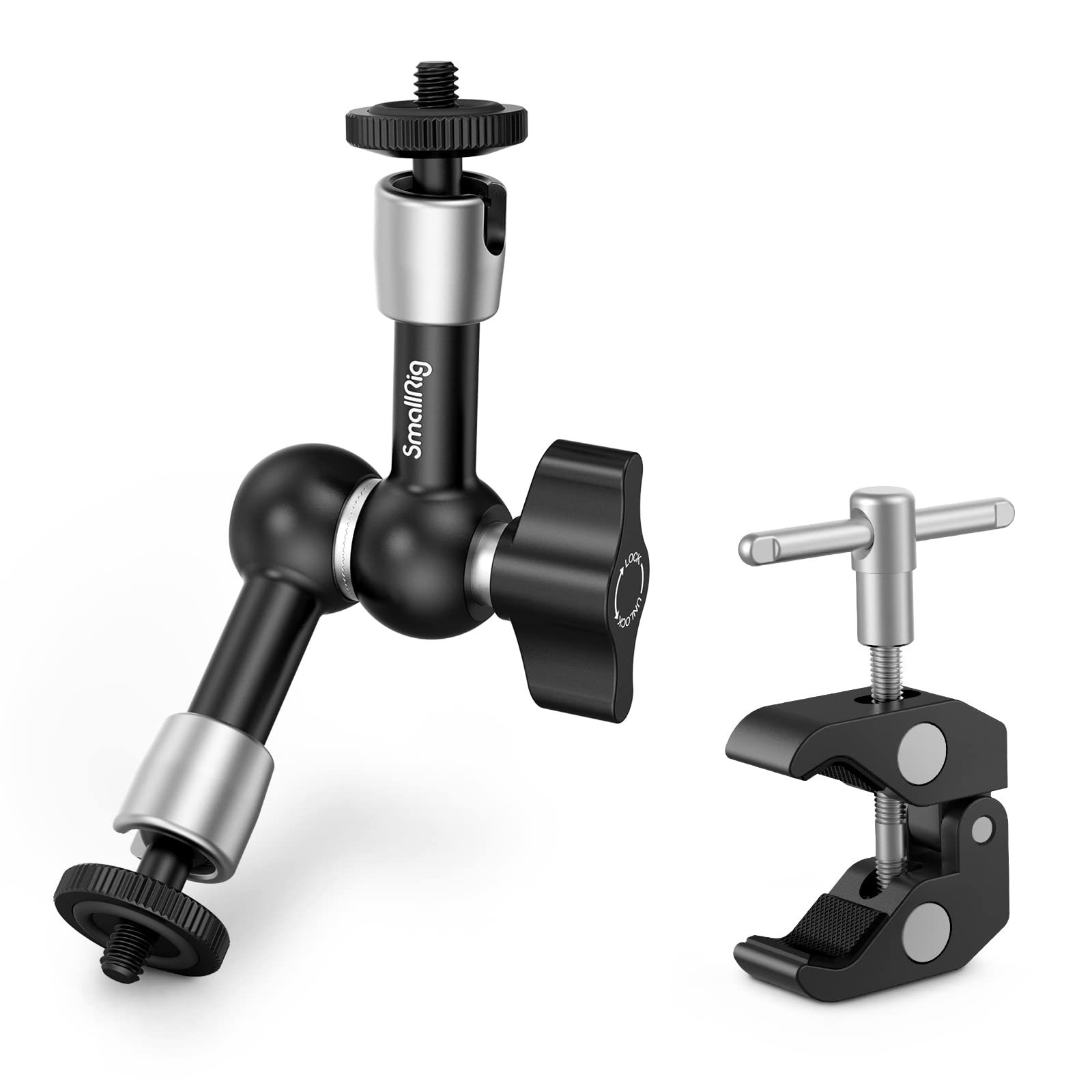 smallrig-2730b-5-zoll-magic-arm-mit-super-clamp-crab-klemme image 1