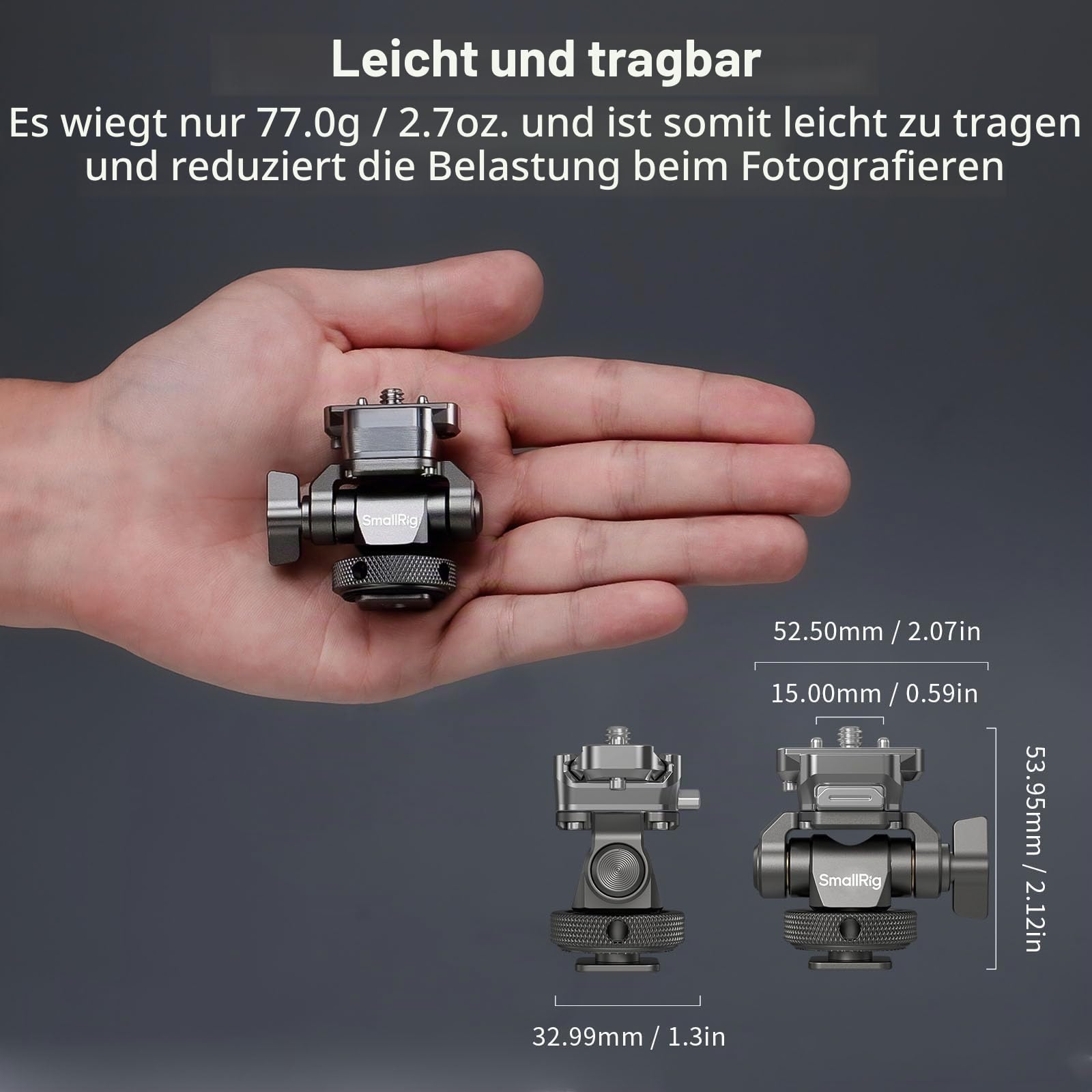 smallrig-hawklock-h21-monitorhalterung-4888-mit-blitzschuh-neigbar-schwenkbar image 8