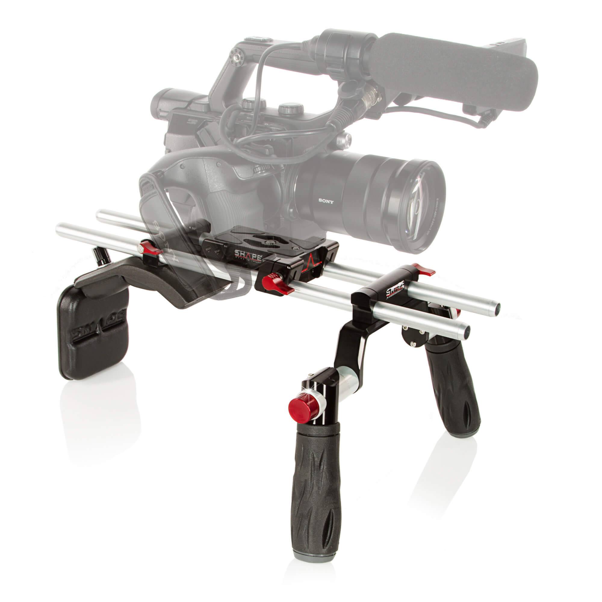 shape-shoulder-mount-f-r-sony-fs5-fs5-ii-baseplate-mit-15mm-rods image 2