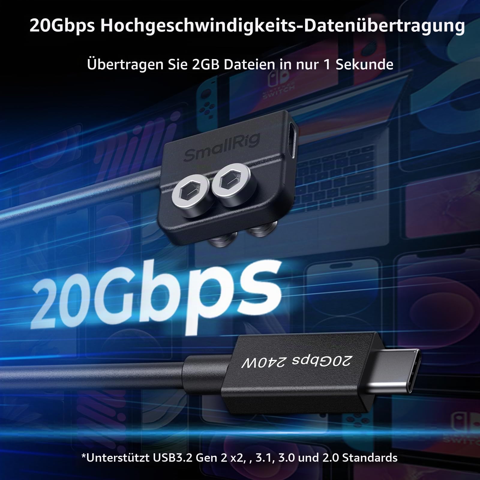 smallrig-5078-usb-c-datenkabel-20cm-240w-20gbit-s-f-r-k-fig image 2