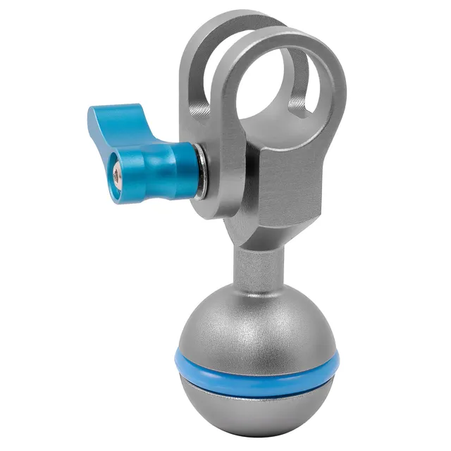 kondor-blue-ball-head-auf-15mm-rod-klemme-f-r-magic-arms image 1