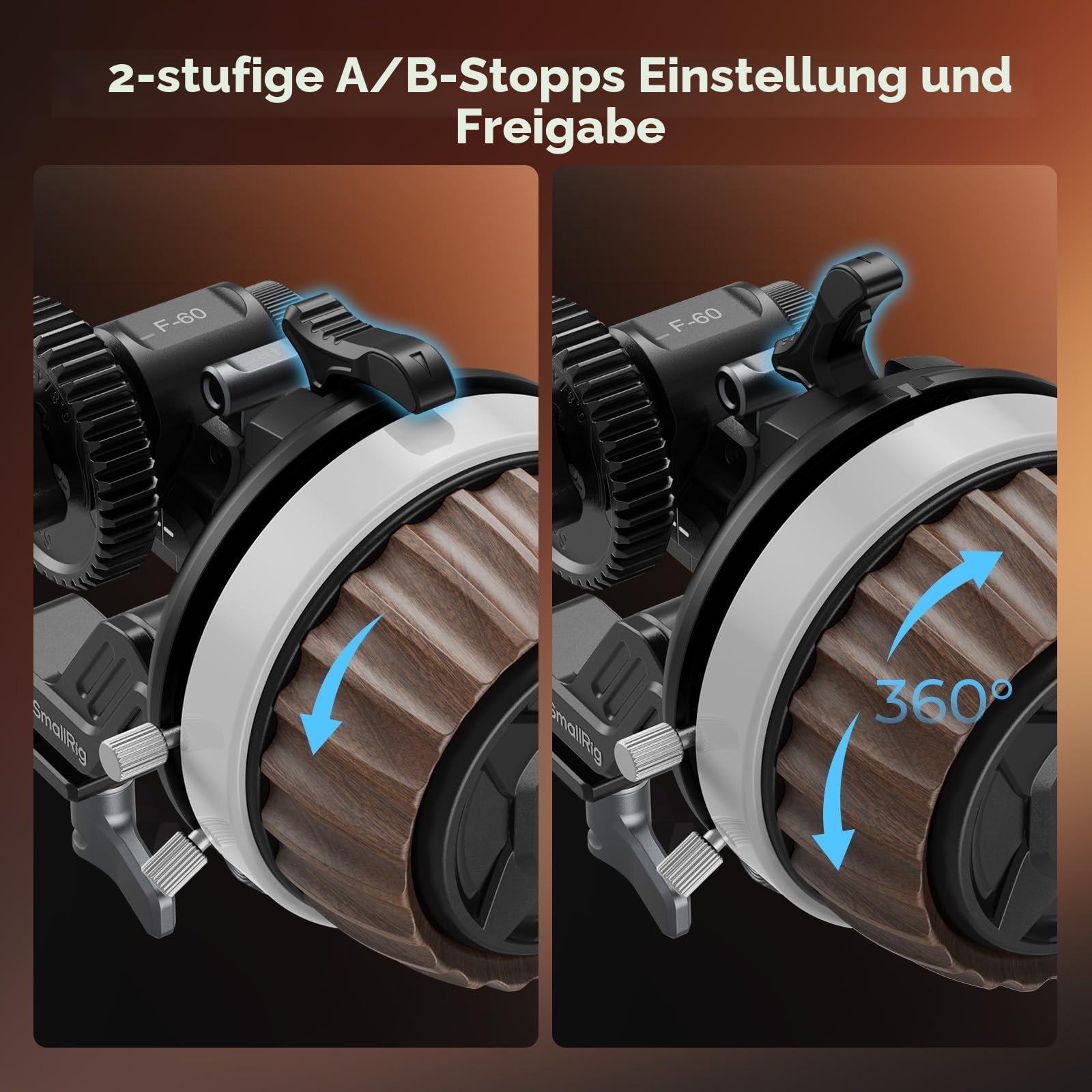 smallrig-follow-focus-f60-5163-mit-d-mpfungssystem-a-b-stopps-15mm-rod image 6
