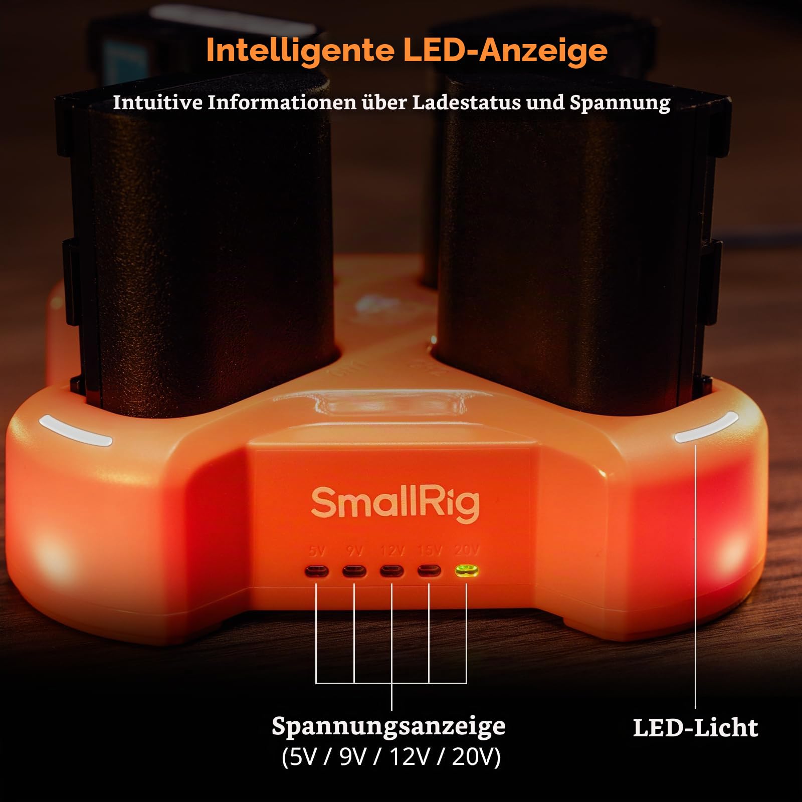 smallrig-4838-4-kanal-akkuladeger-t-f-r-canon-lp-e6nh-mit-pd-60w-usb-c image 5