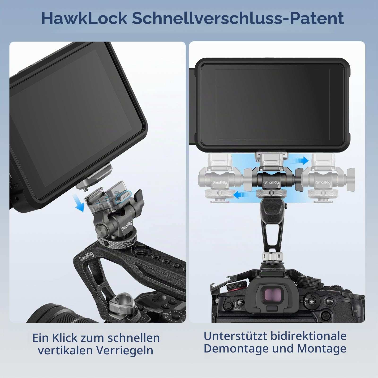 smallrig-hawklock-h21-monitorhalterung-4888-mit-blitzschuh-neigbar-schwenkbar image 3