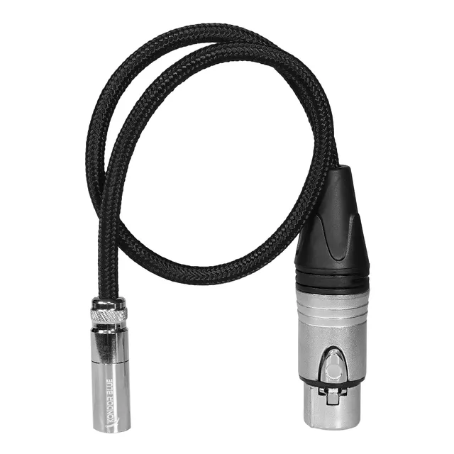 kondor-blue-ta4m-mini-xlr-4-pin-male-auf-xlr-female-audio-kabel-16-40-cm image 1