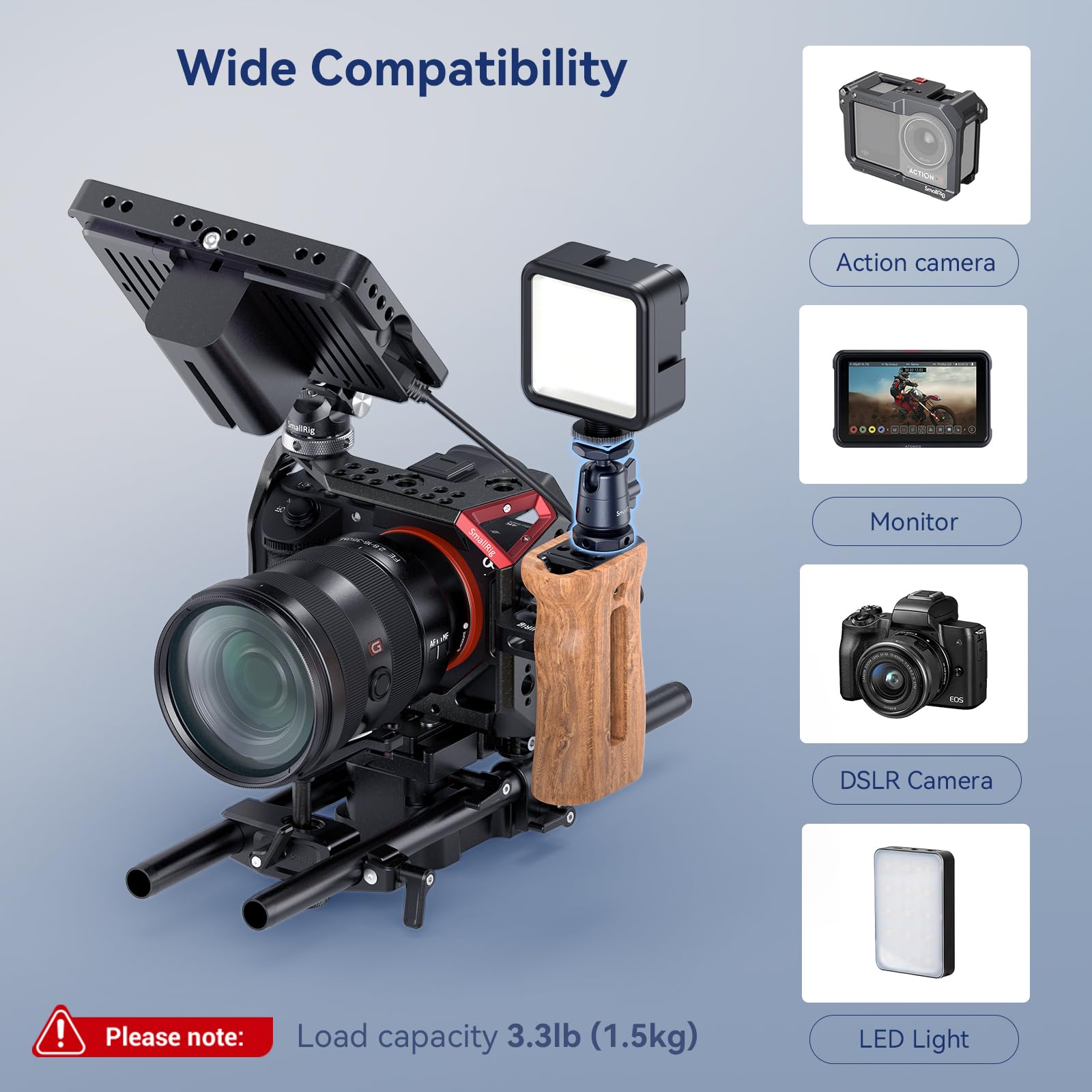 smallrig-mini-kugelkopf-mit-1-4-schraube-und-abnehmbarer-schuhhalterung image 4