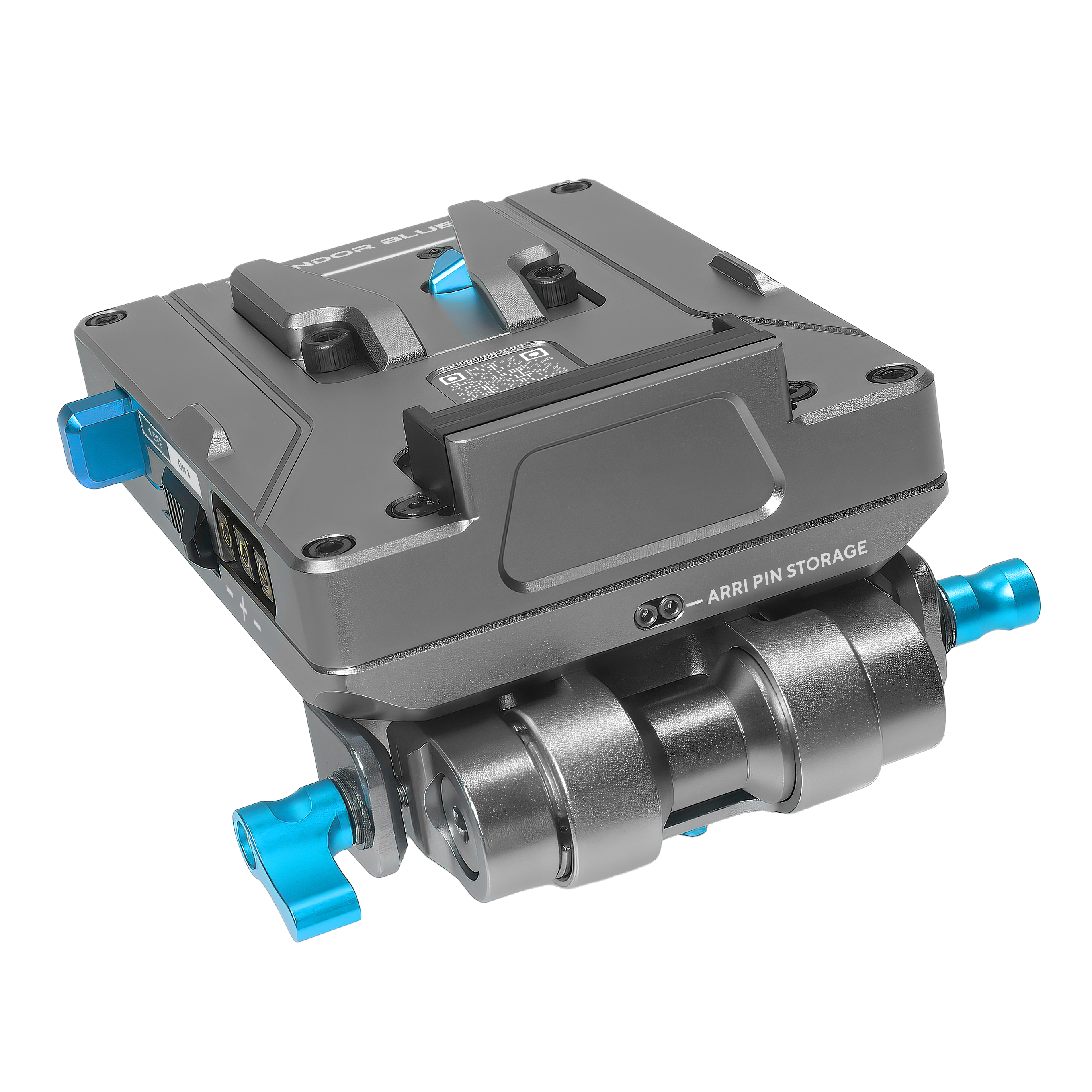 kondor-blue-v-mount-pro-battery-plate-mit-swiveling-rod-block image 3