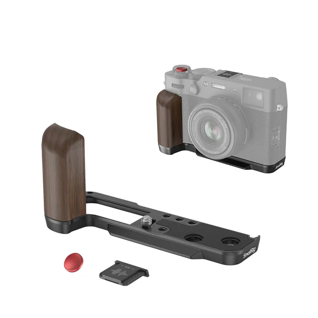 smallrig-4805-l-handgriff-holz-f-r-fujifilm-x100vi-x100v-mit-arca-platte-schwarz image 1