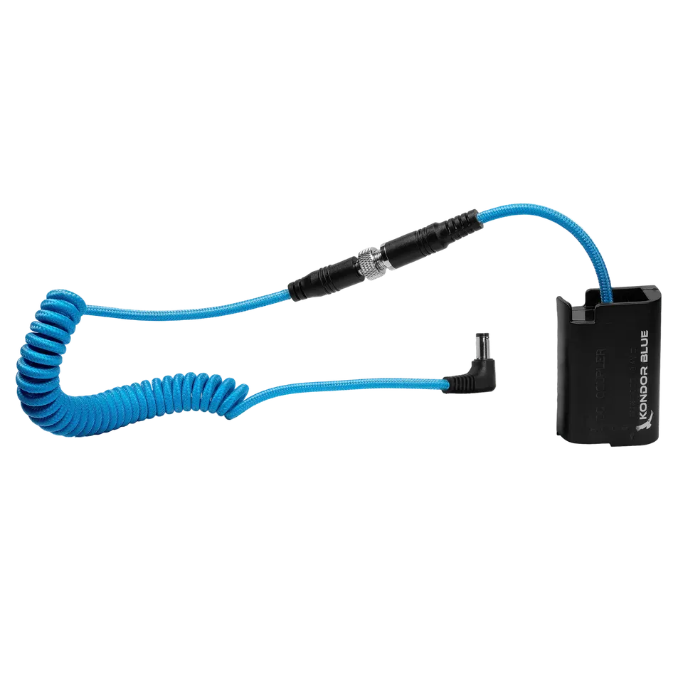 kondor-blue-dc-2-1-auf-dmw-blk22-dummy-battery-kabel-f-r-panasonic-lumix-gh6-s5i image 1