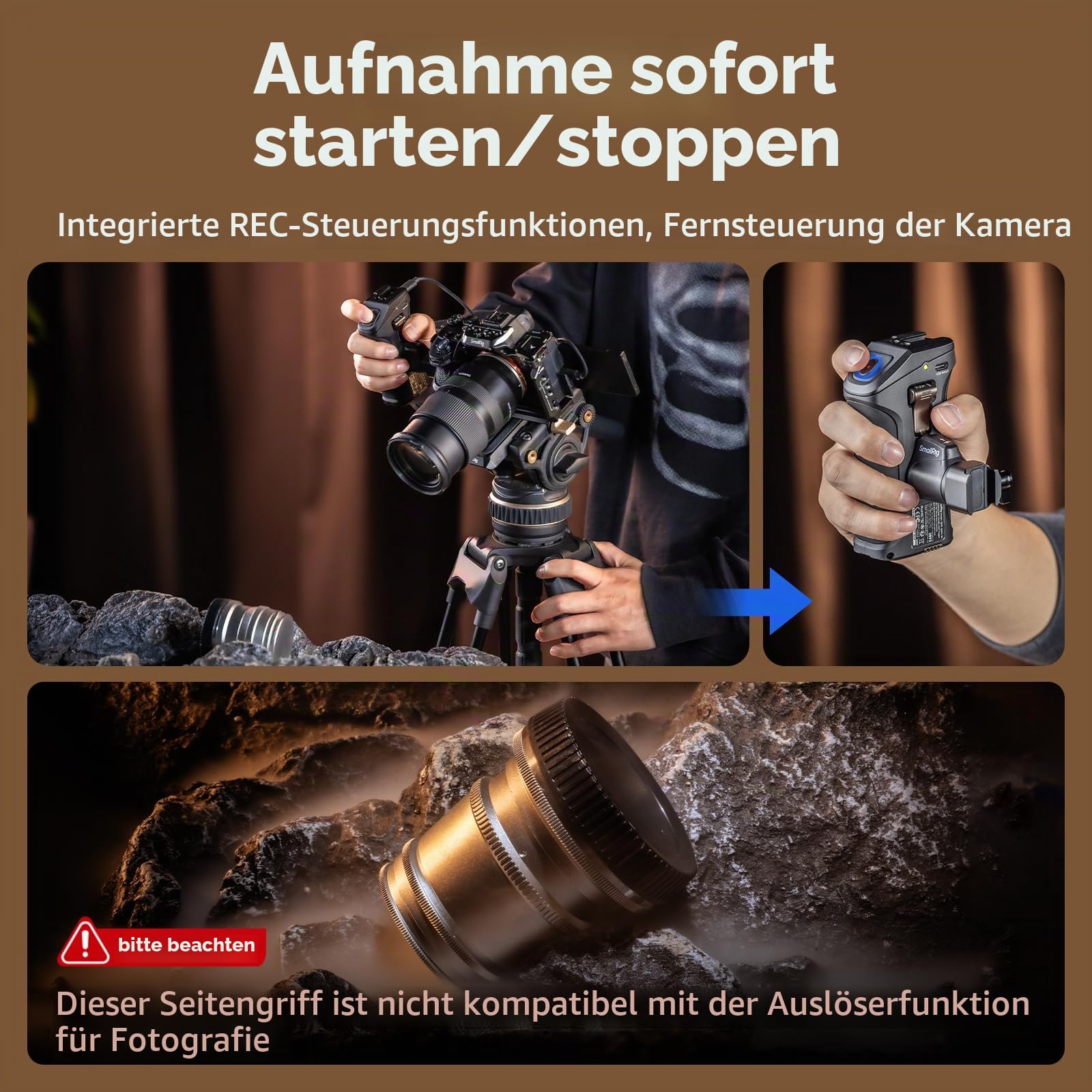 smallrig-3893-drehbarer-seitengriff-mit-trigger-rec-f-r-sony-alpha-fx-np-f550-57 image 2