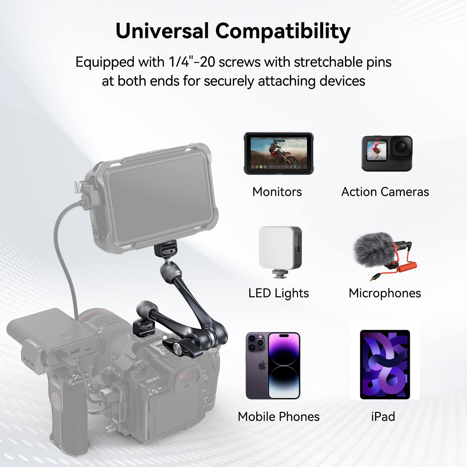 smallrig-11-magic-arm-3959-mit-kugelkopf-und-1-4-20-schrauben image 3