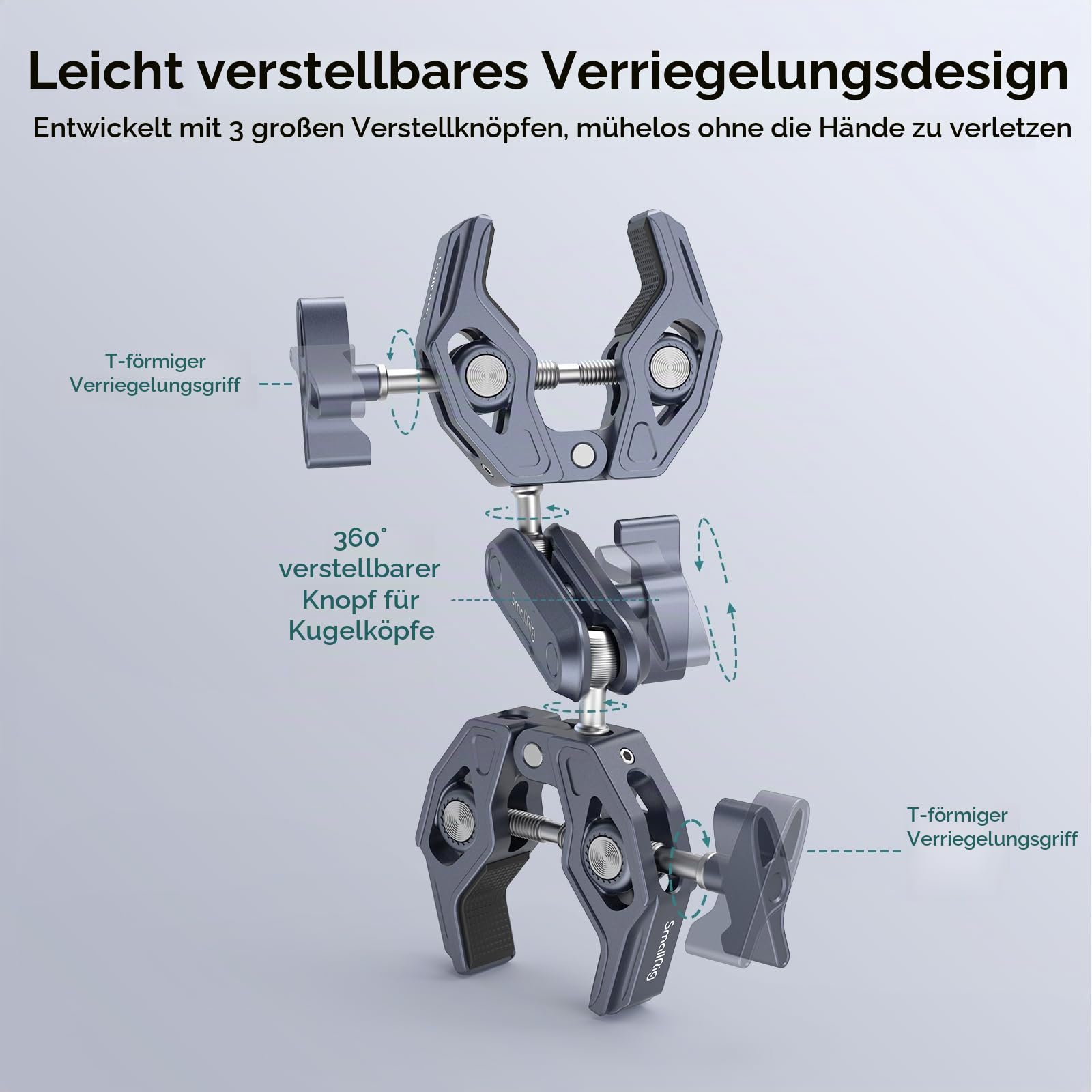 smallrig-4103b-super-clamp-doppel-klemme-mit-kugelgelenk-adapter image 5
