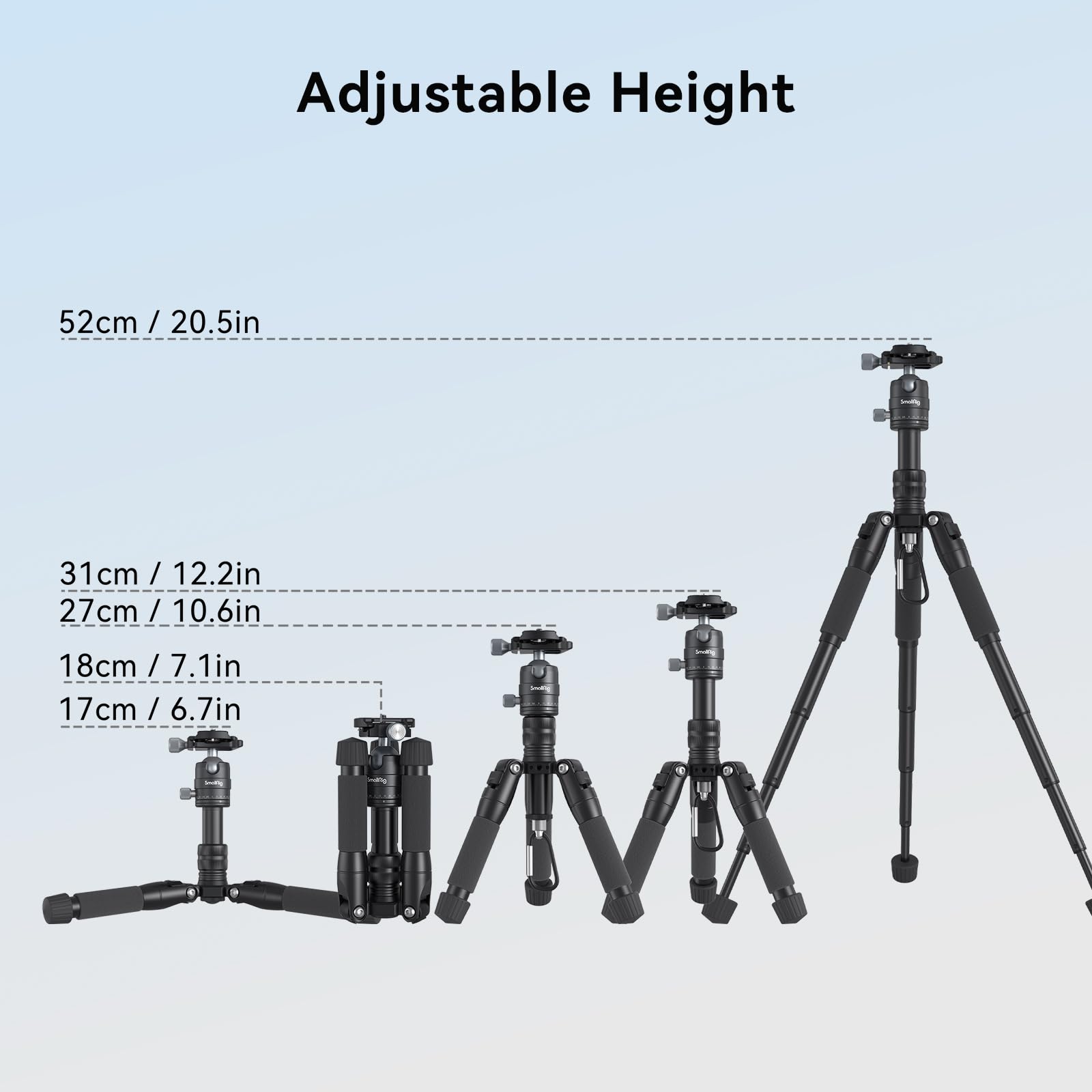 smallrig-4289-vt-20-aluminium-mini-stativ-52-cm-mit-360-kugelkopf image 3