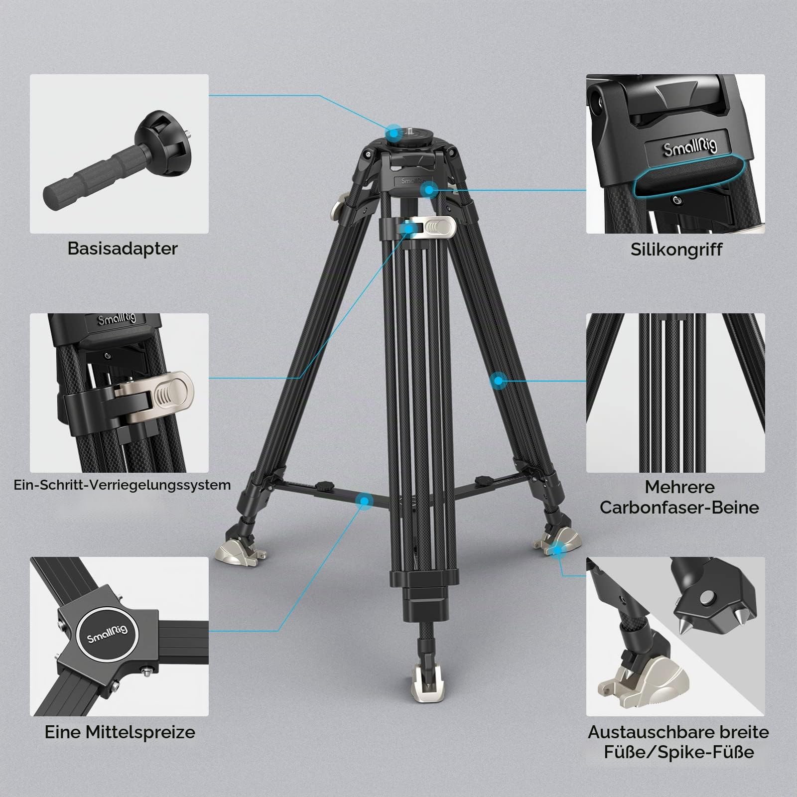 smallrig-4167b-heavy-duty-carbon-stativ-72-zoll-25-kg image 5