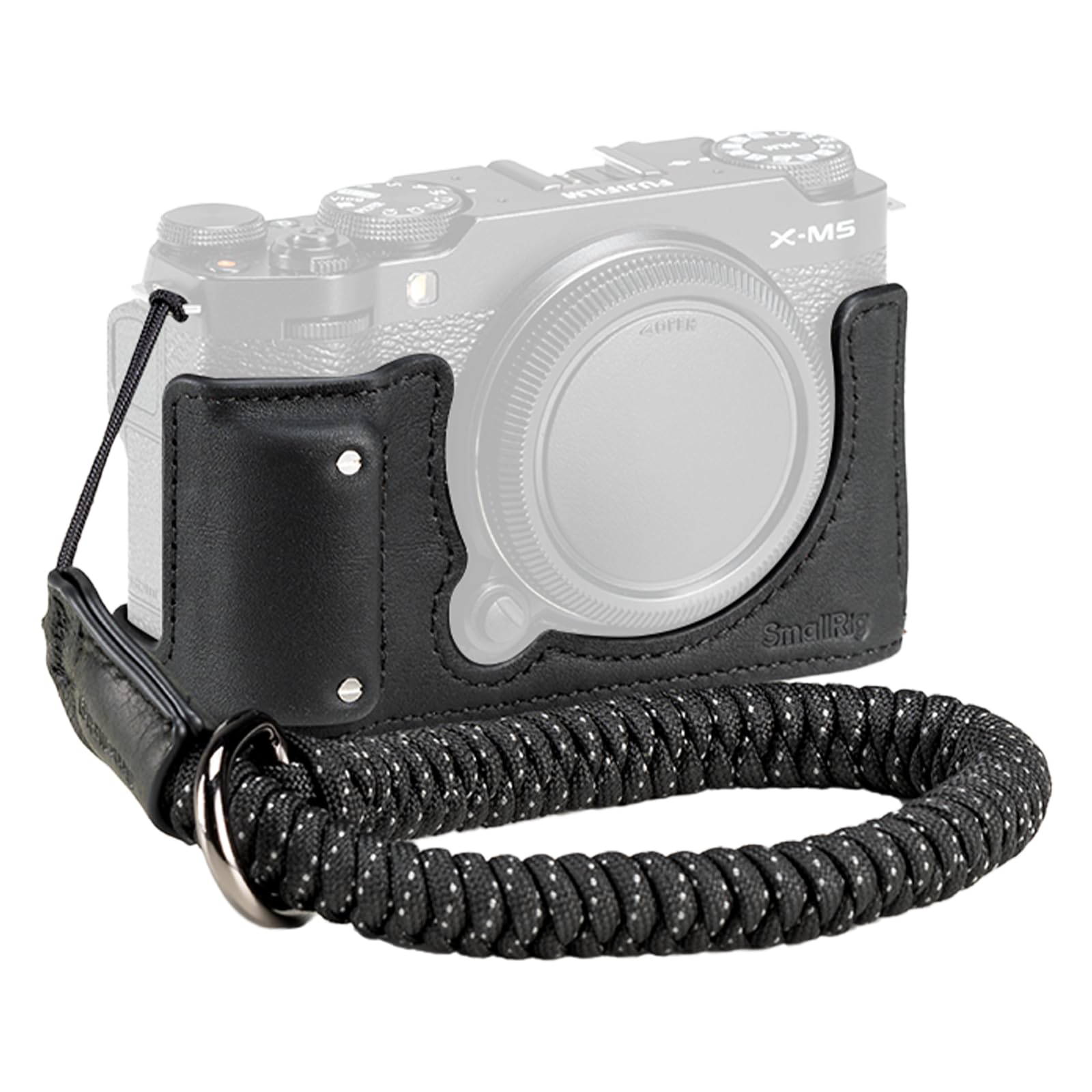 smallrig-4879-x-m5-leder-halbtasche-set-f-r-fujifilm-x-m5-echtleder-schwarz-mit- image 1