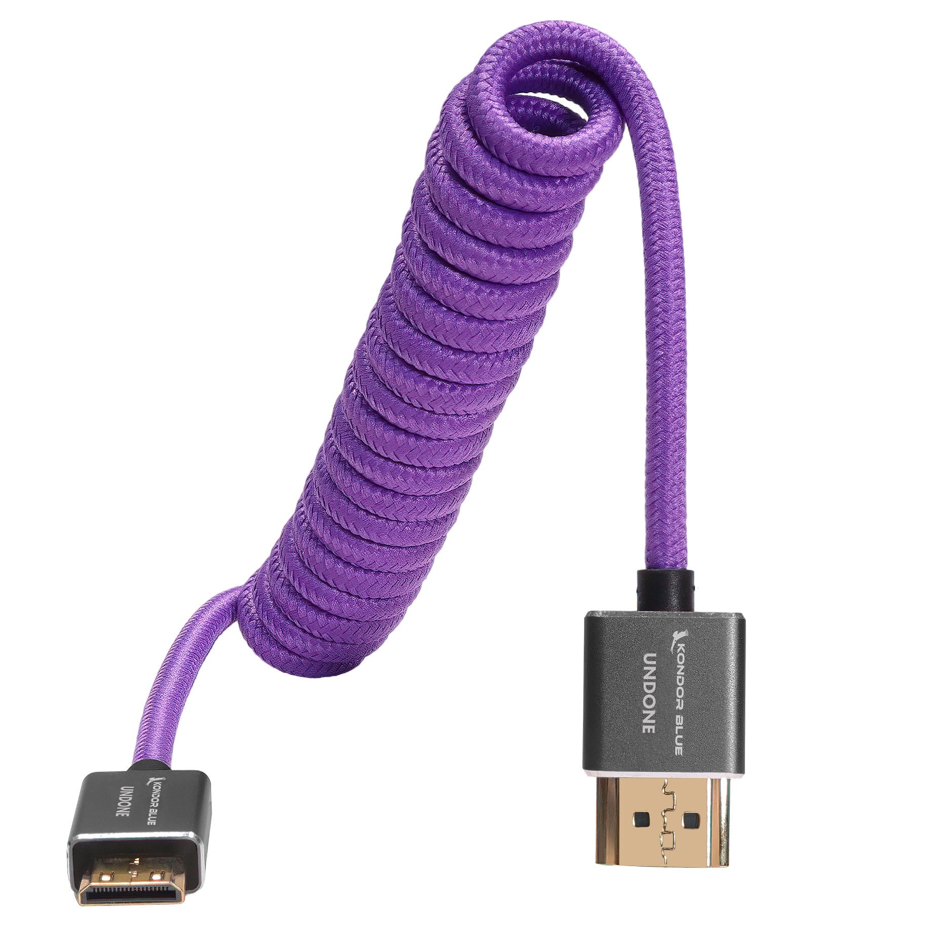 kondor-blue-gerald-undone-mk2-mini-hdmi-auf-hdmi-kabel-12-24-coiled-lila image 3