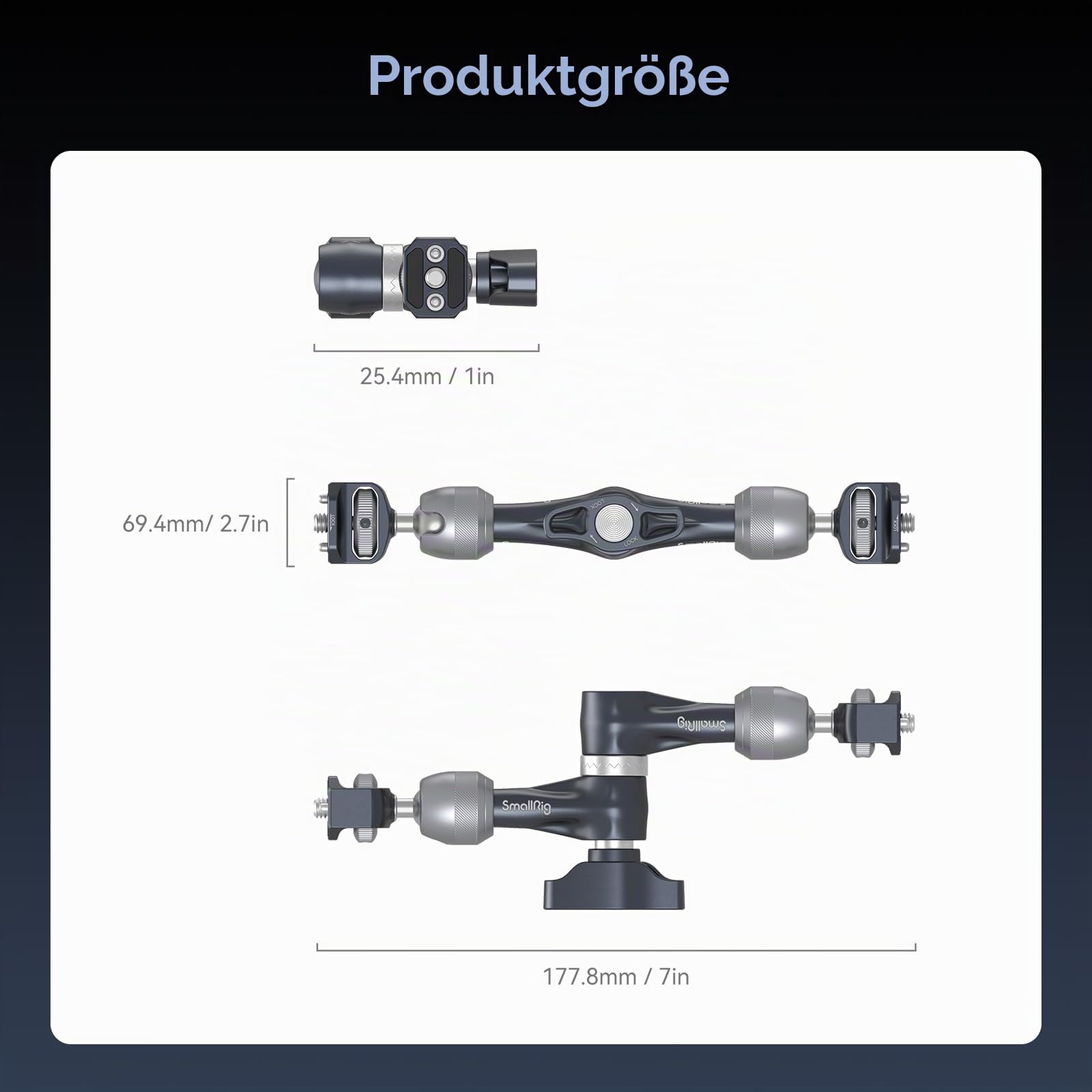 smallrig-4194-7-rosette-magic-arm-gelenkarm-3-5-kg image 7