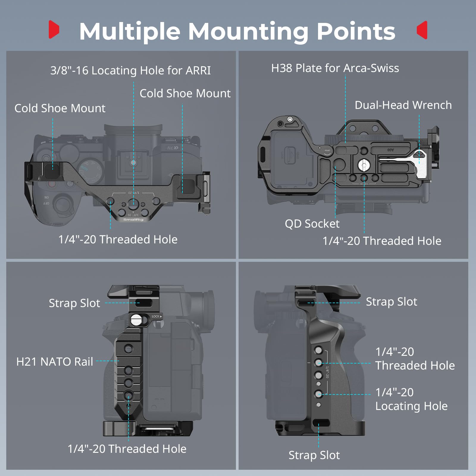 smallrig-hawklock-cage-kit-5599-f-r-sony-a7-v-a7r-v-a7-iv-a7s-iii-a1 image 7