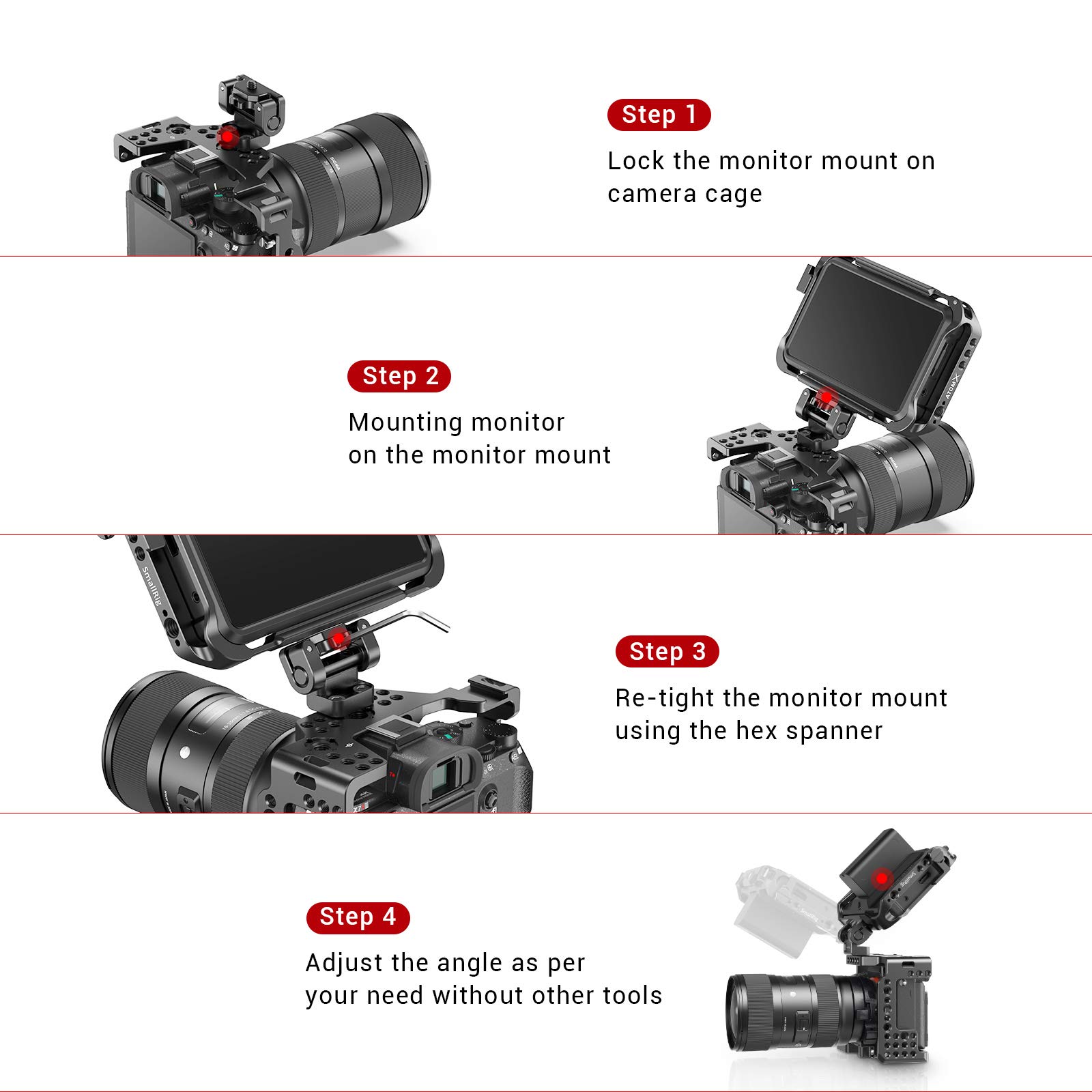 smallrig-monitor-halterung-1842-monitor-mount-bis-180-f-r-kamerafeldmonitor image 2