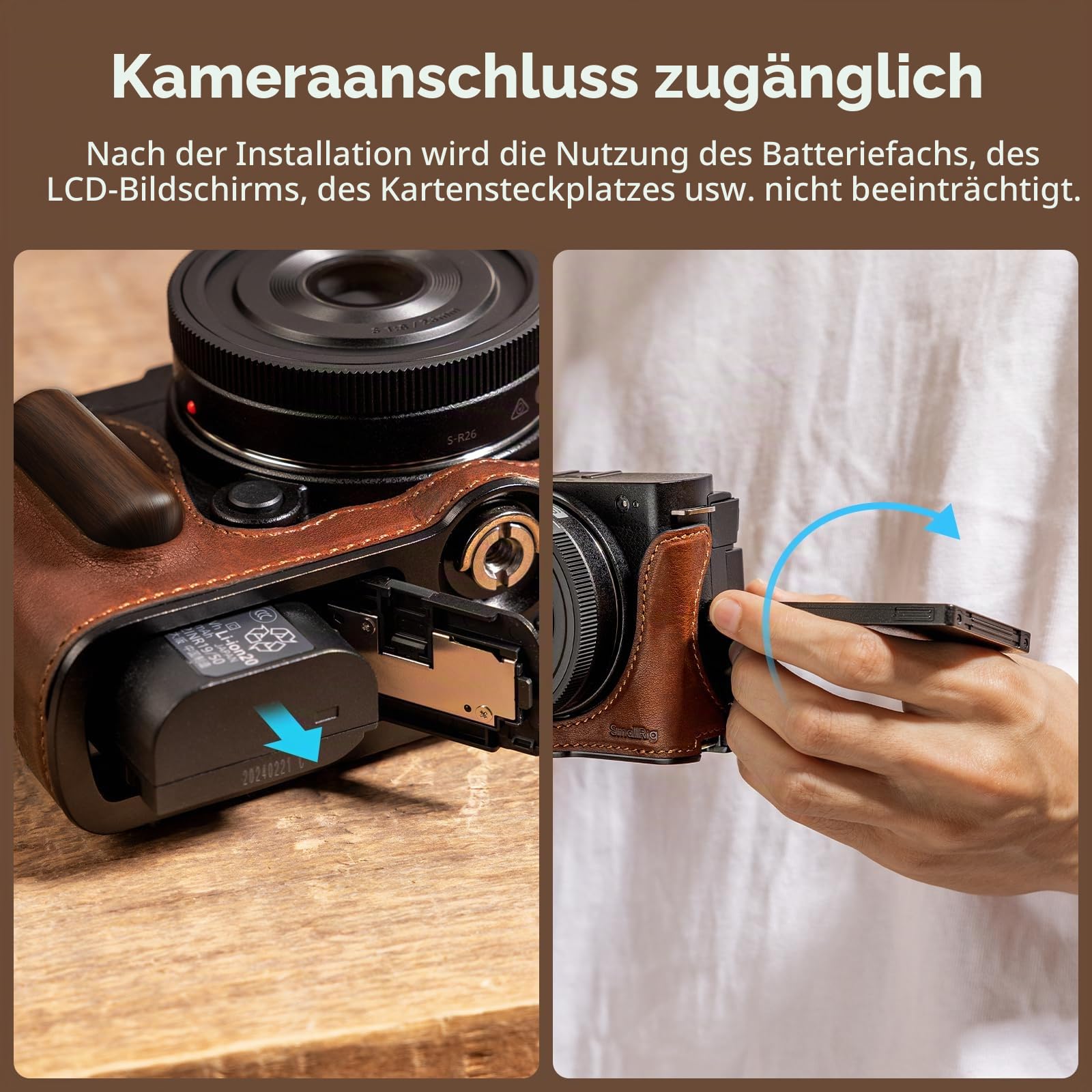 smallrig-s9-leder-half-case-4703-f-r-panasonic-lumix-s9 image 5