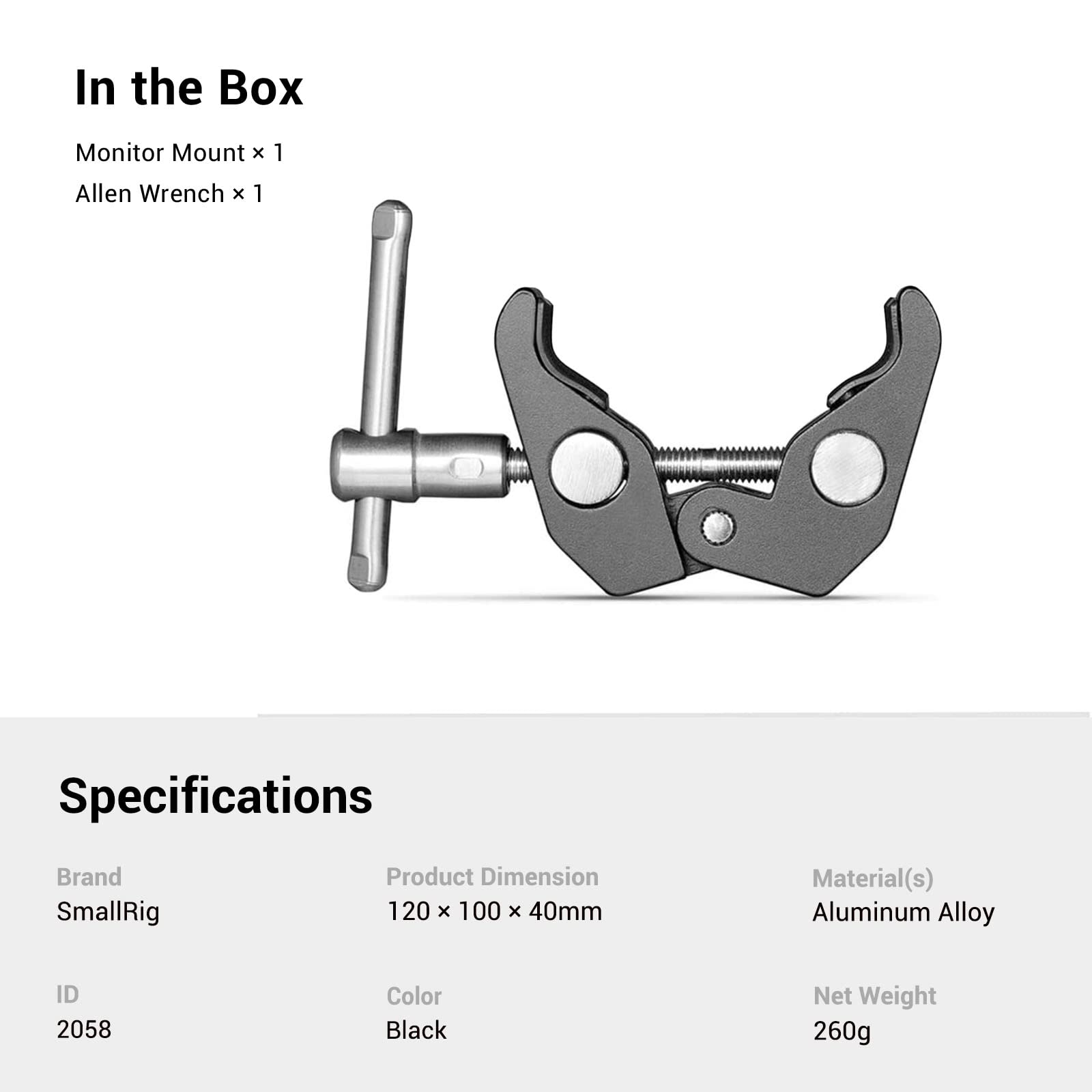 smallrig-super-clamp-2058-magic-arm-klemme-2er-set image 7