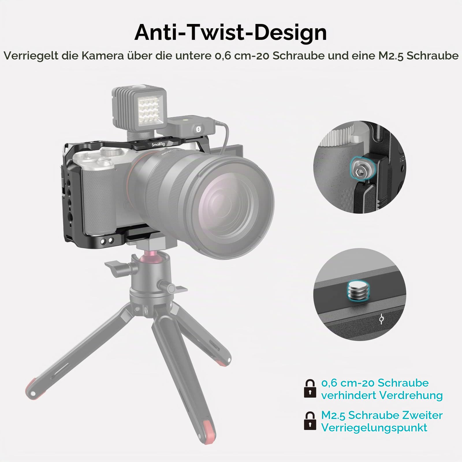 smallrig-3081b-vollk-fig-cage-f-r-sony-a7c-mit-arca-platte-und-cold-shoe image 4