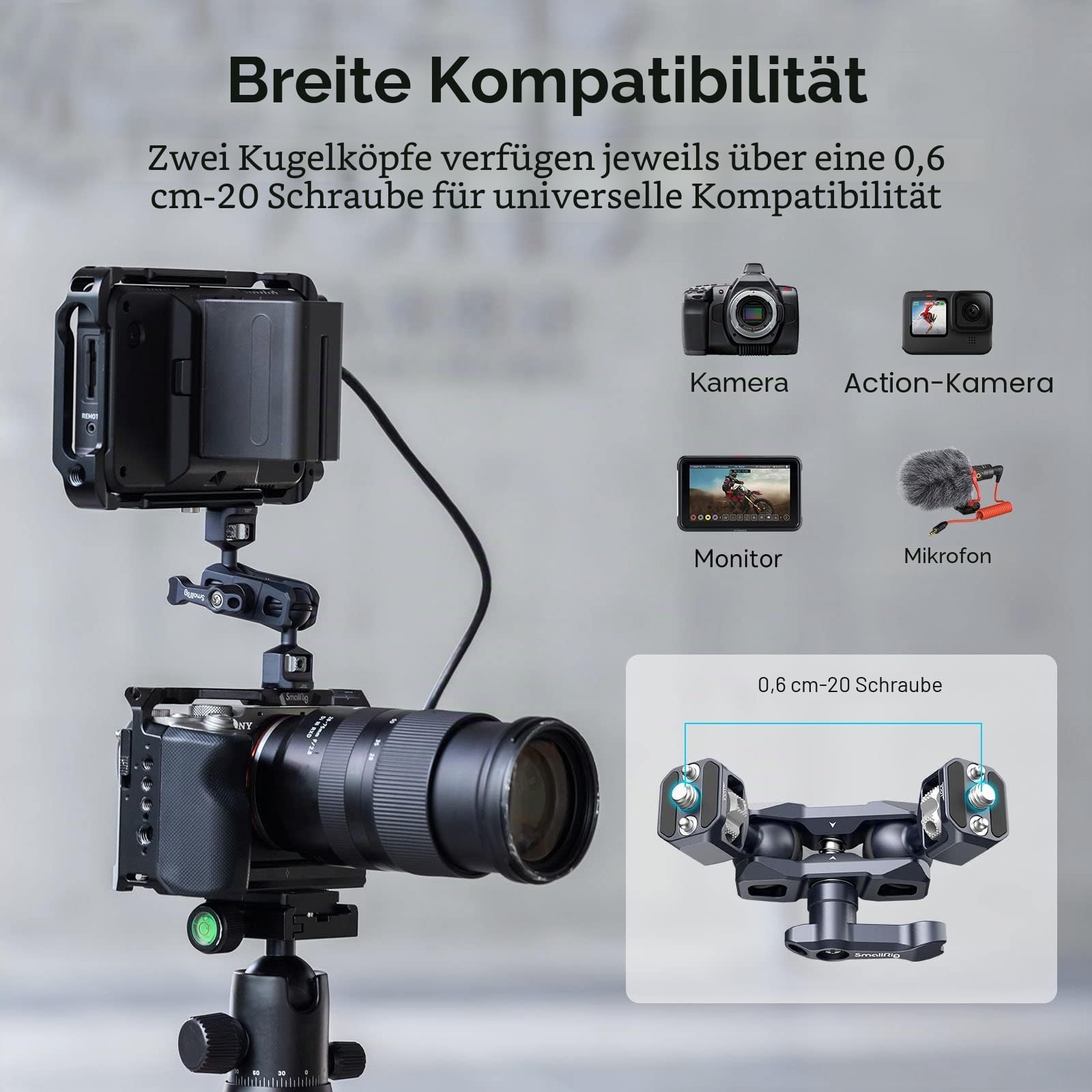 smallrig-magic-arm-3873-dual-ball-head-mit-1-4-20-schrauben-6-kg-88-g image 4