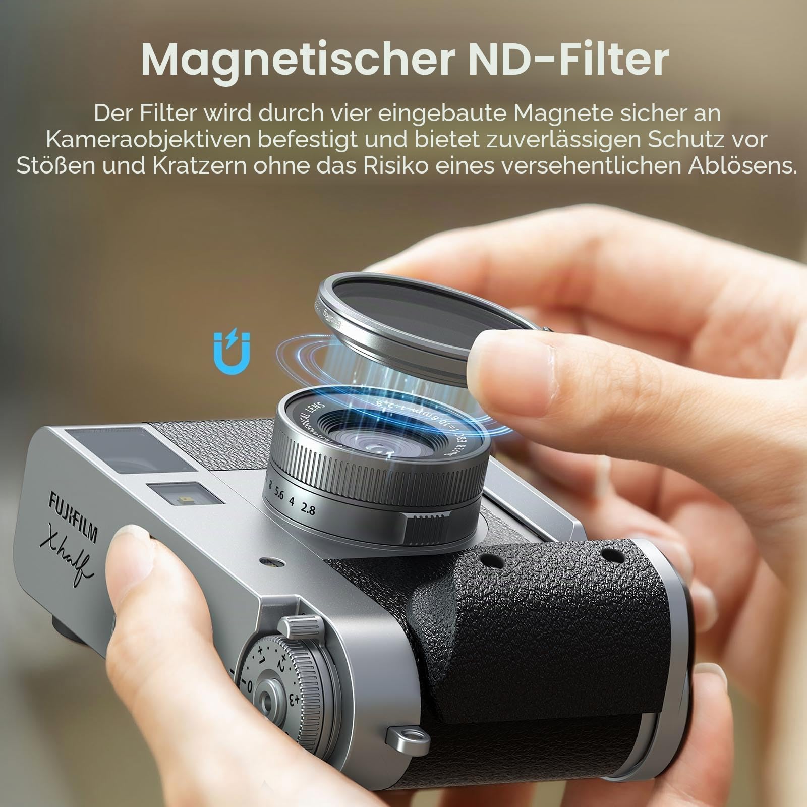 smallrig-5391-magnetischer-vnd-filter-nd2-nd32-silber-f-r-fujifilm-x-half image 2
