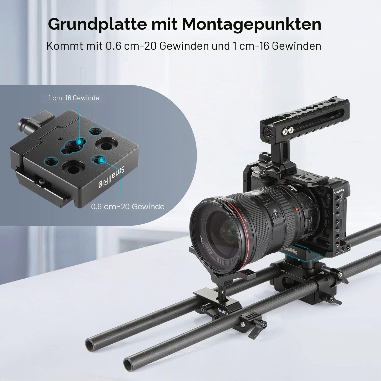 smallrig-schnellwechsel-klemme-und-platte-baseplate-f-r-arca-standard-2280 image 5