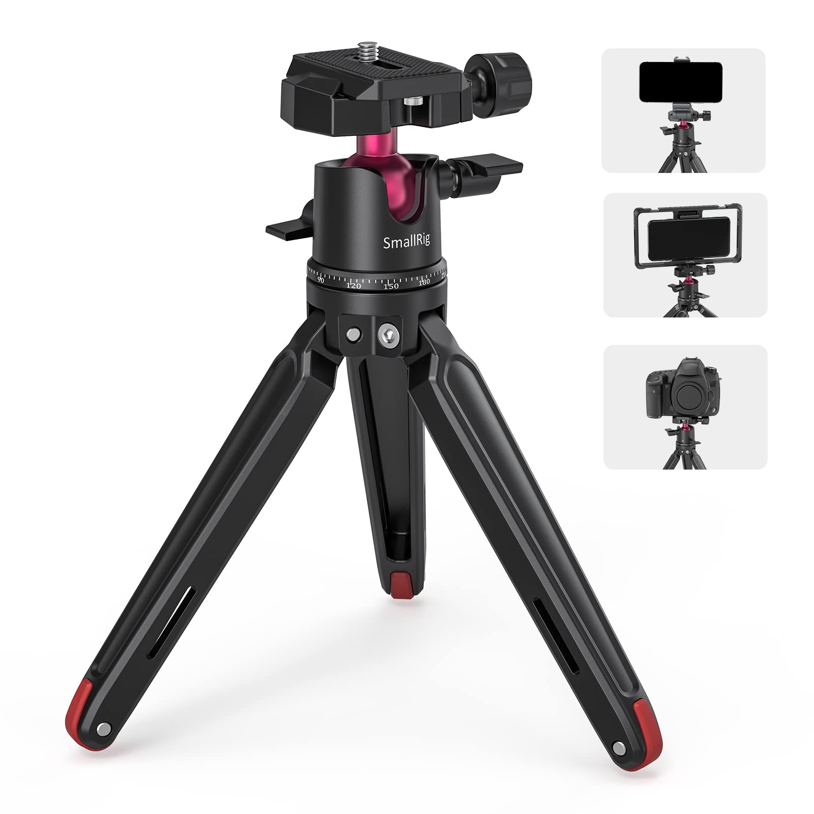 smallrig-mini-stativ-but2664-aluminium-mit-360-kugelkopf-und-arca-platte image 8