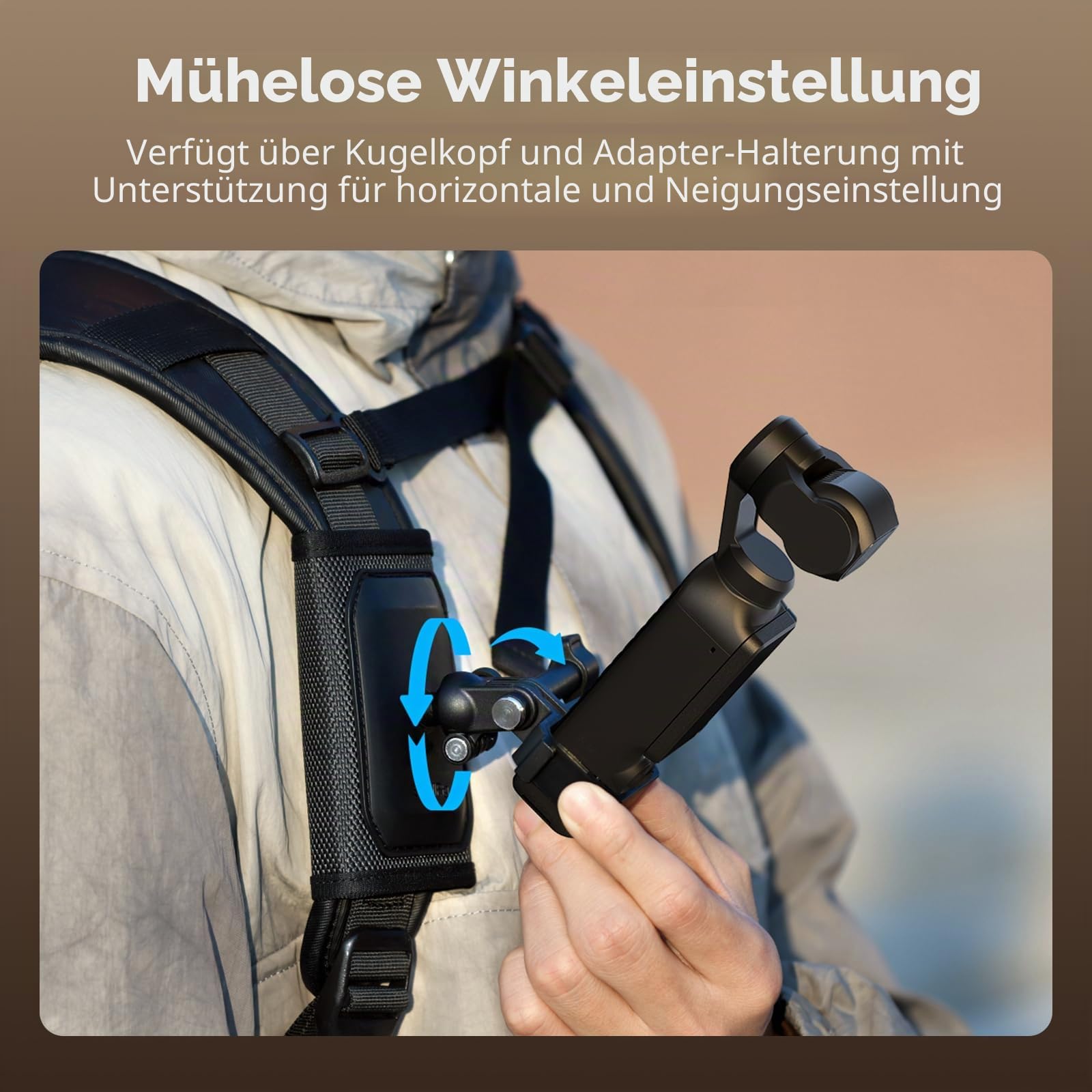 smallrig-6051-rucksackgurthalterung-mit-kugelkopf-f-r-dji-pocket-3-4-action-gopr image 4