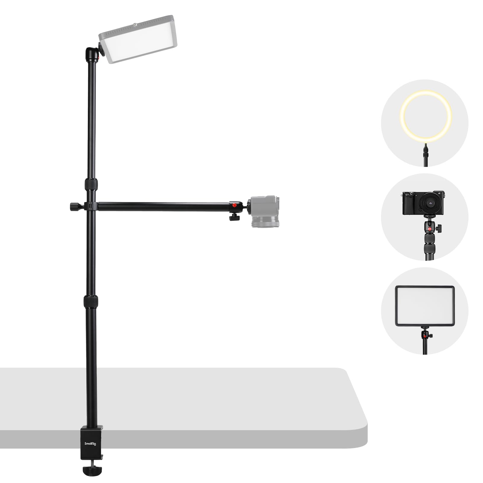 smallrig-3992-tischhalterung-mit-magic-arm-und-kugelkopf-35-4-90-cm image 1
