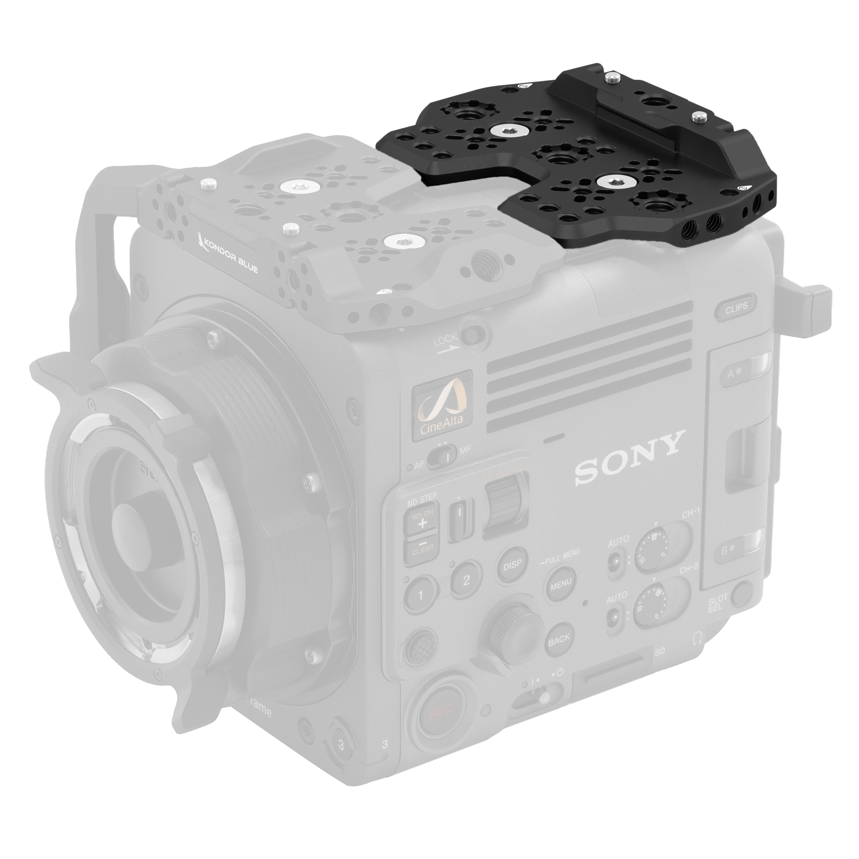 kondor-blue-sony-burano-cage-half-top-plate-space-gray-raven-black image 2