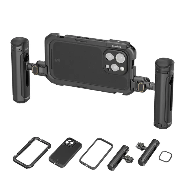 smallrig-5005-phone-video-cage-dual-handheld-kit-f-r-iphone-16-pro-max-mit-wirel image 1