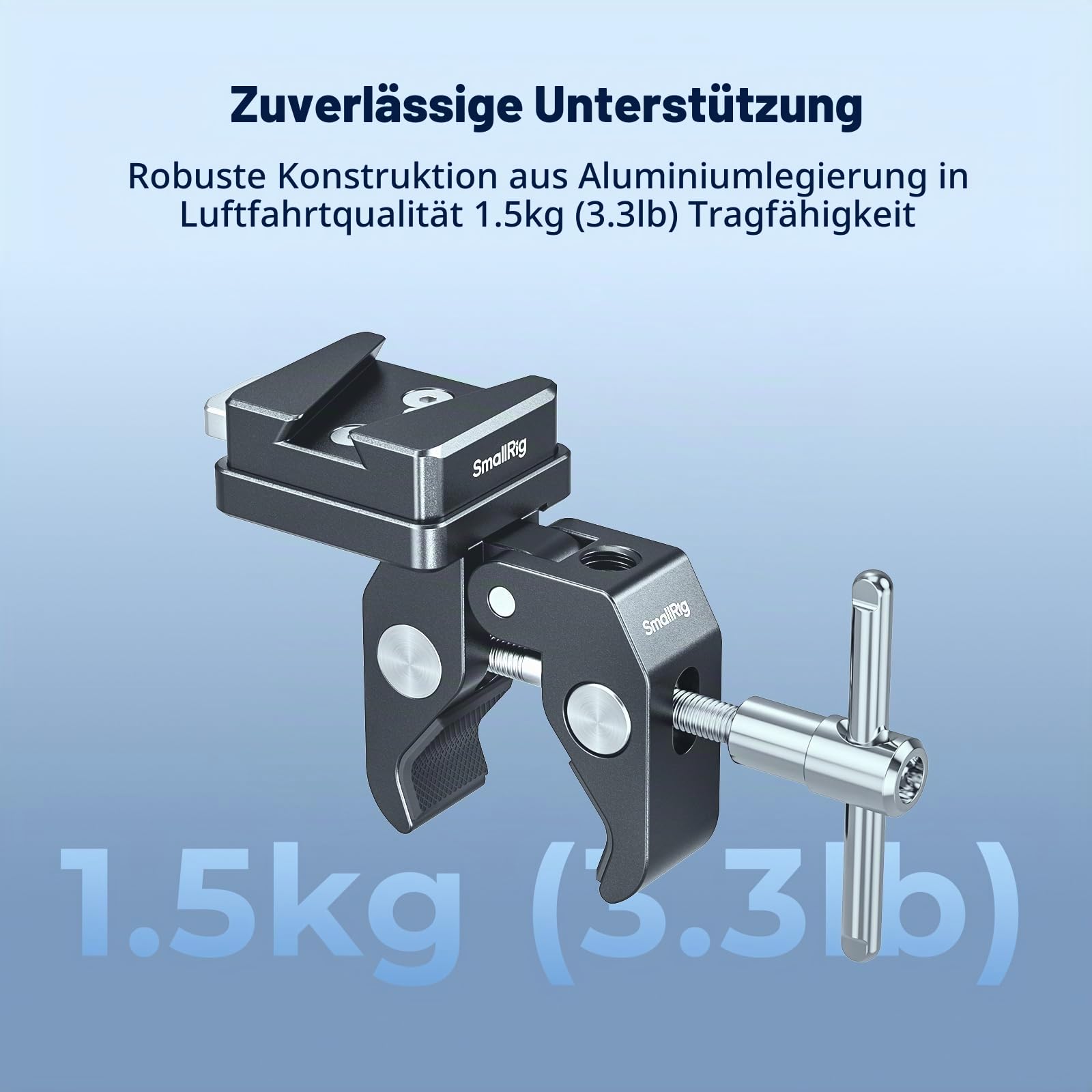 smallrig-5313-v-mount-klemme-krabbenform-15-40-mm-rohrklemme-1-5-kg-tragkraft image 4