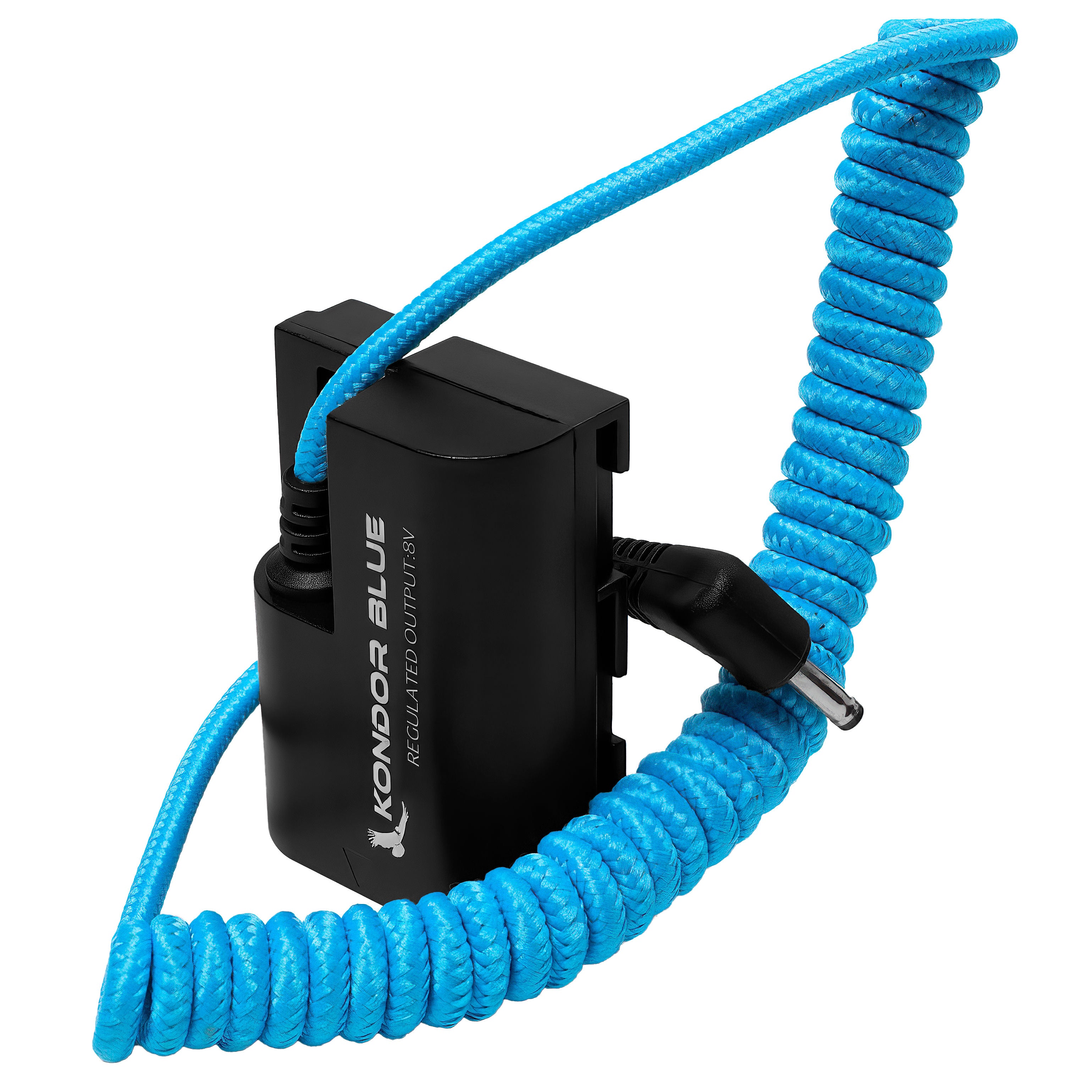 kondor-blue-dc-1-35-3-5-auf-canon-lp-e6-dummy-battery-kabel image 2