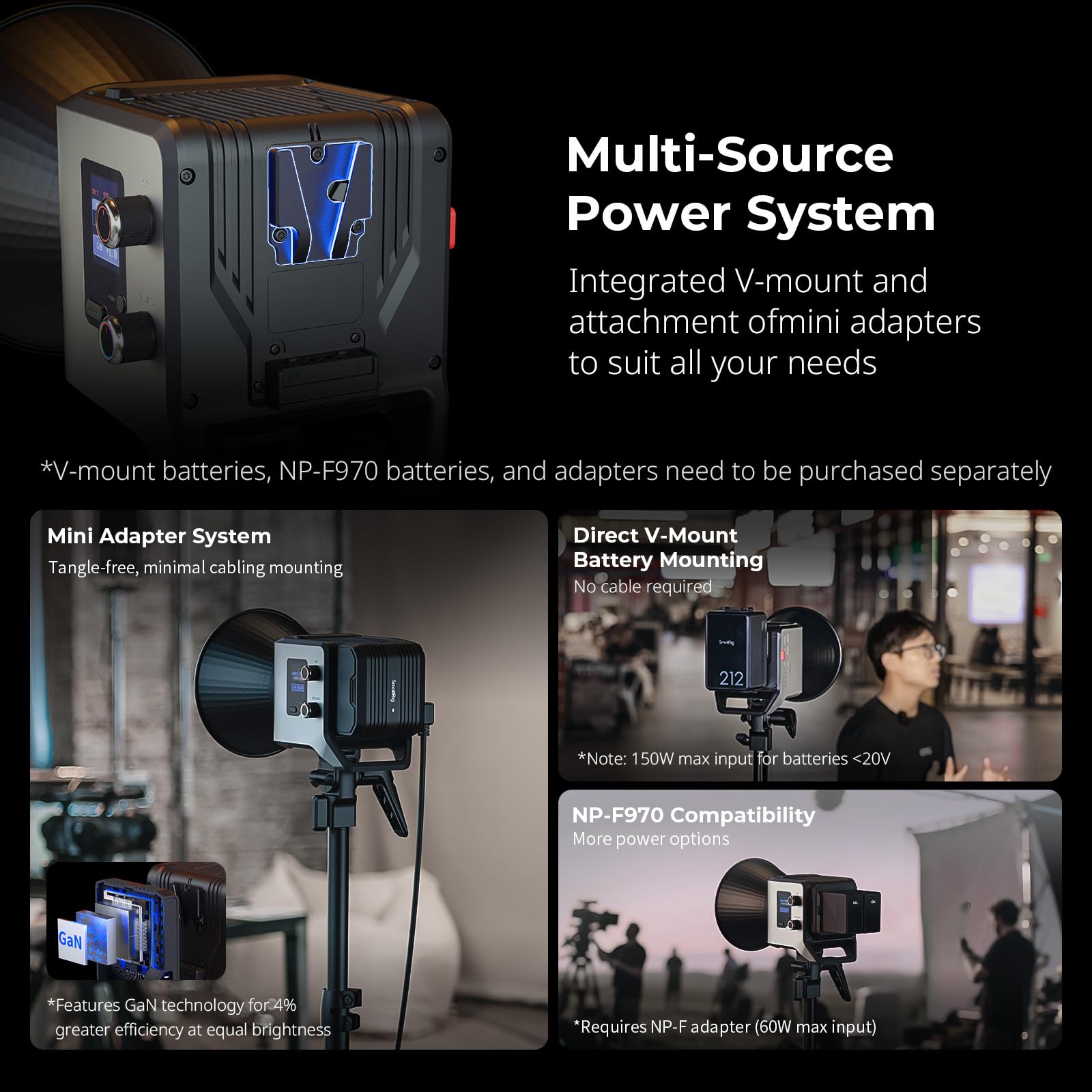 smallrig-5098-rc-220c-rgb-cob-videoleuchte-200-w-bowens-2500-10000k image 6