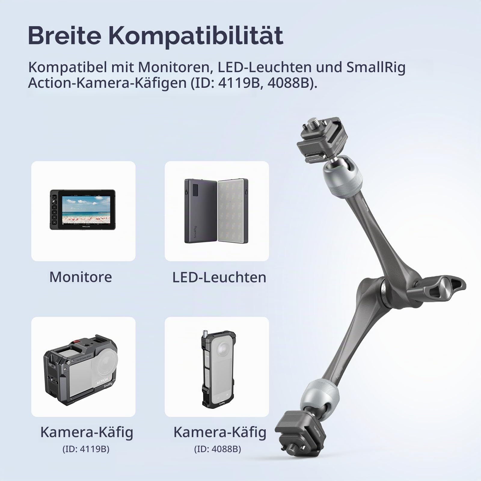 smallrig-4489-hawklock-h21-11-rosette-magic-arm-mit-schnellspannung image 7