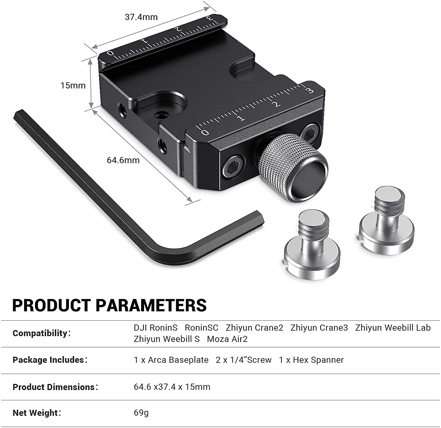 smallrig-2506b-arca-schnellspanner-klemme-f-r-dji-ronin-s-sc-und-zhiyun-gimbals image 7