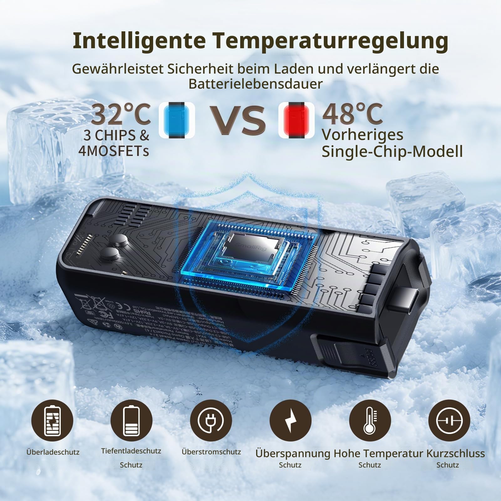smallrig-5705-akkugriff-5000-mah-f-r-dji-osmo-pocket-4-pro-4-3-mit-1-4-gewinde image 7