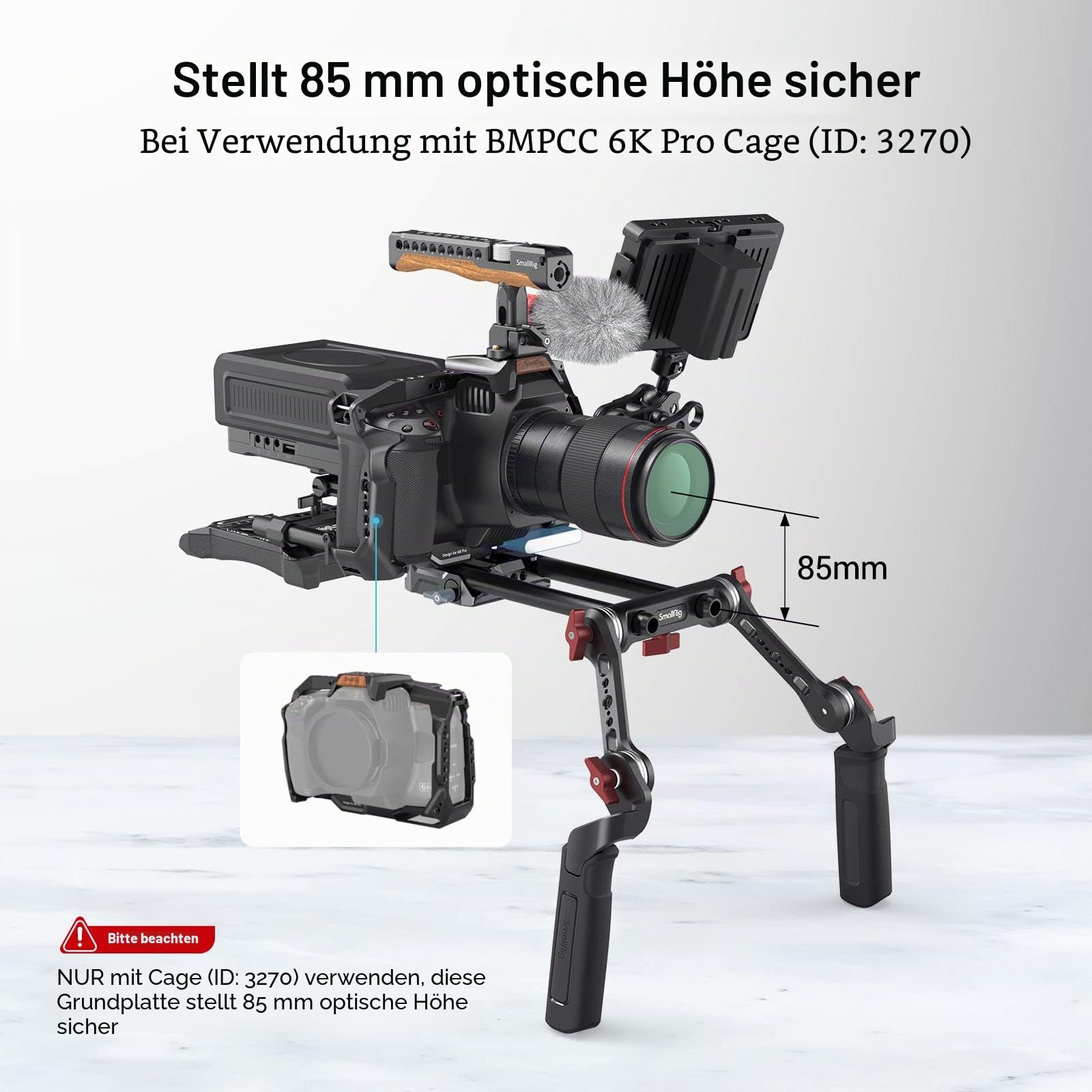 smallrig-3357-universal-lws-baseplate-mit-dual-15mm-rod-aufnahme image 3
