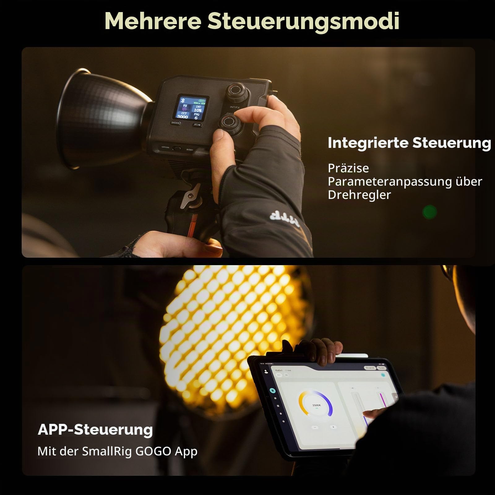 smallrig-rc-100b-cob-videoleuchte-bi-color-2700k-6500k-4893 image 5
