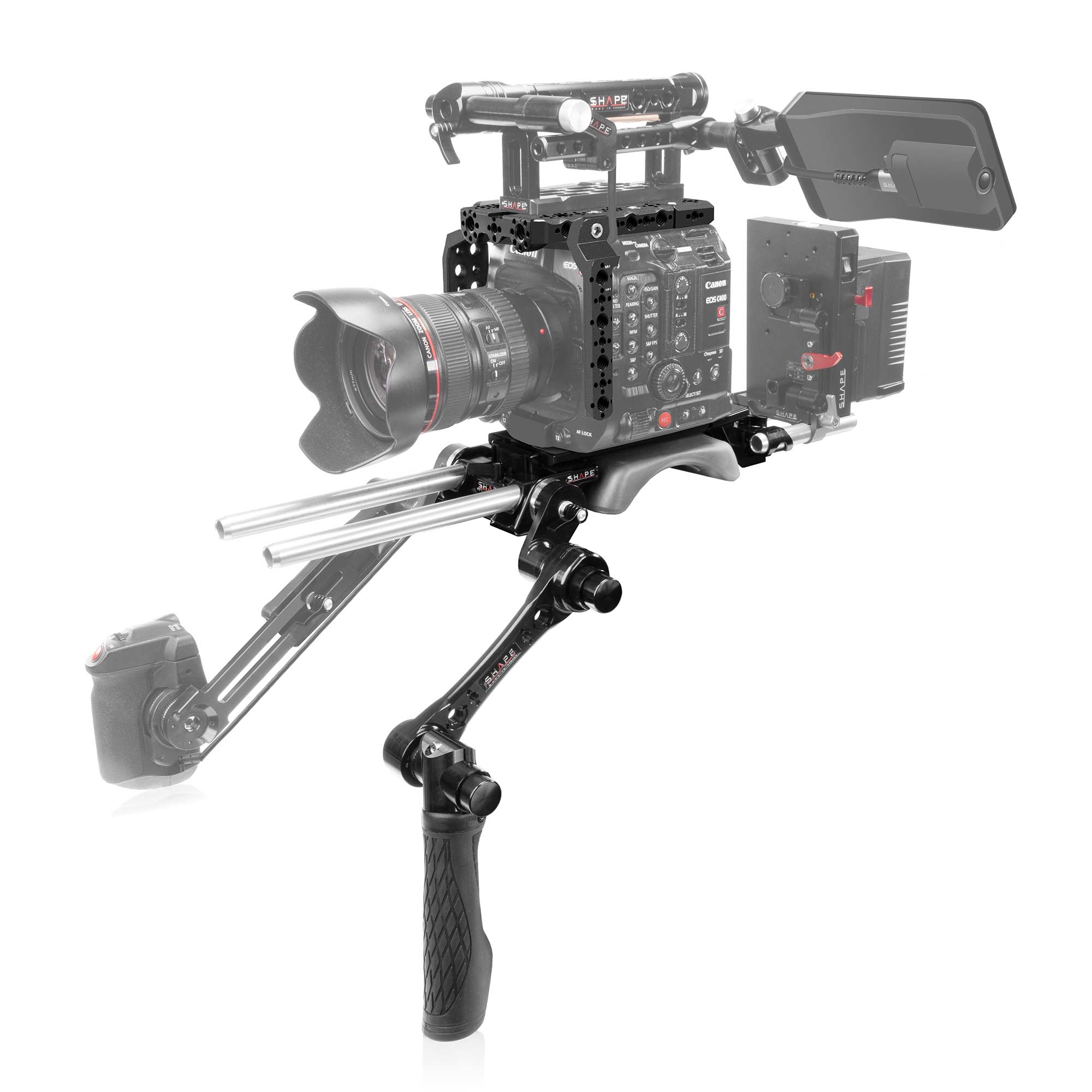 shape-pro-schulter-rig-kit-k-fig-baseplate-mit-griff-f-r-canon-eos-c400 image 2