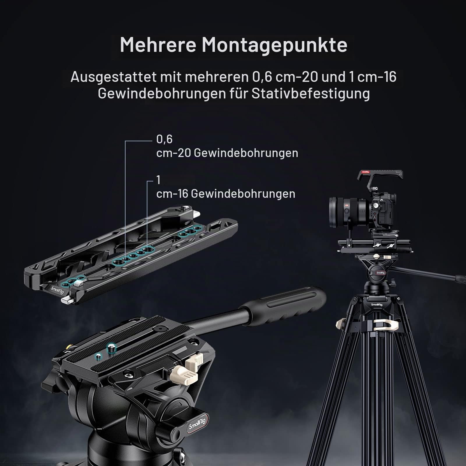 smallrig-3770-8-dovetail-plate-f-r-arri-mit-20kg-traglast image 5
