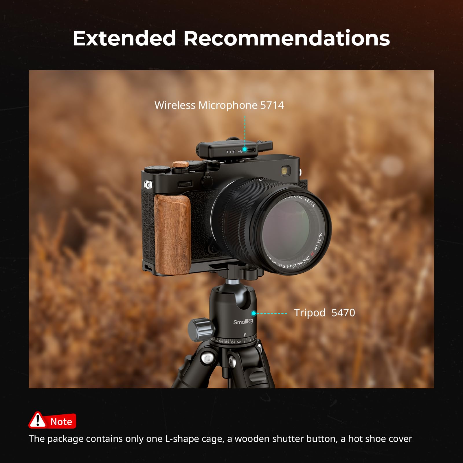 smallrig-5985-l-griff-palisander-f-r-fujifilm-x-e5-schwarz image 8