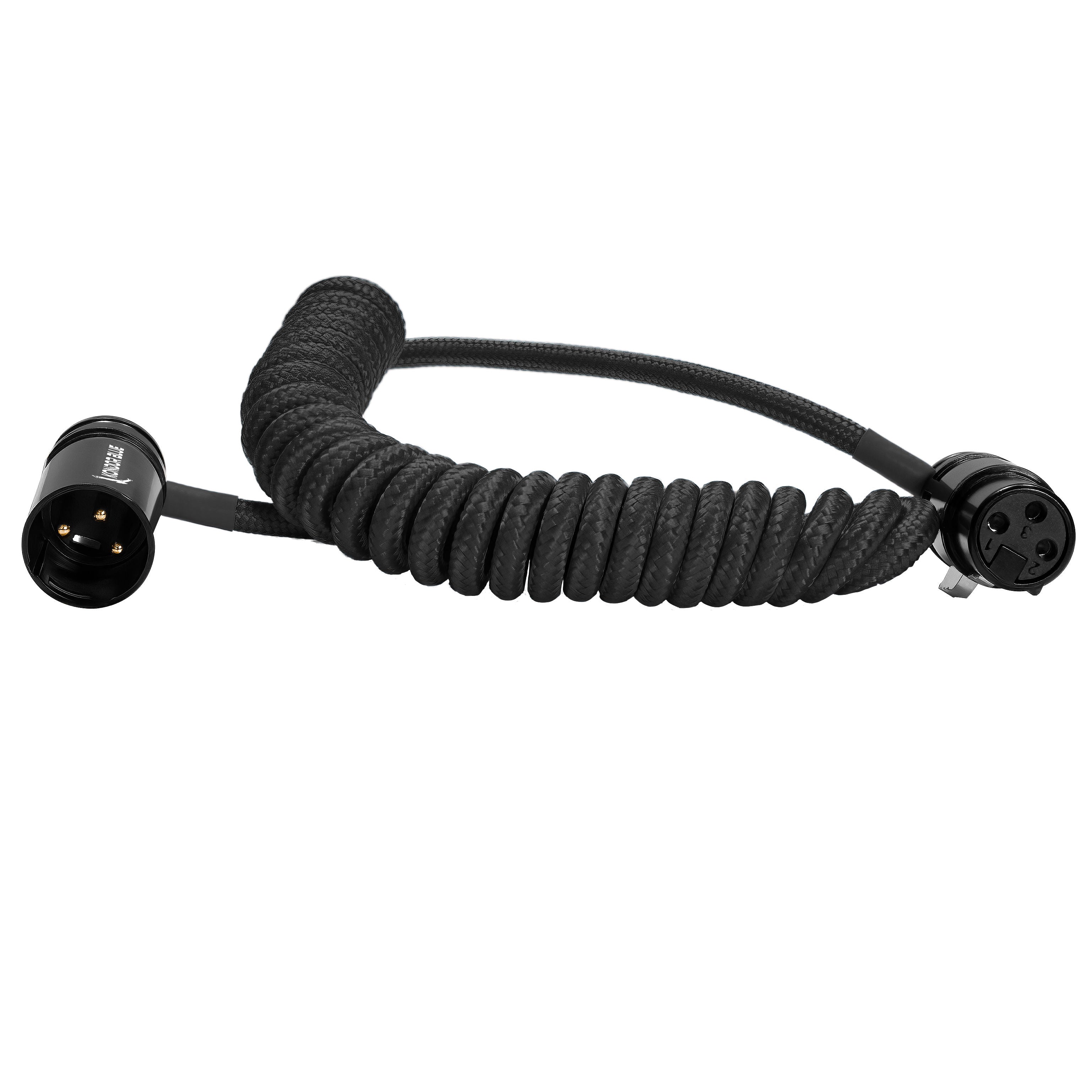 kondor-blue-12-24-zoll-coiled-low-profile-right-angle-xlr-kabel image 5