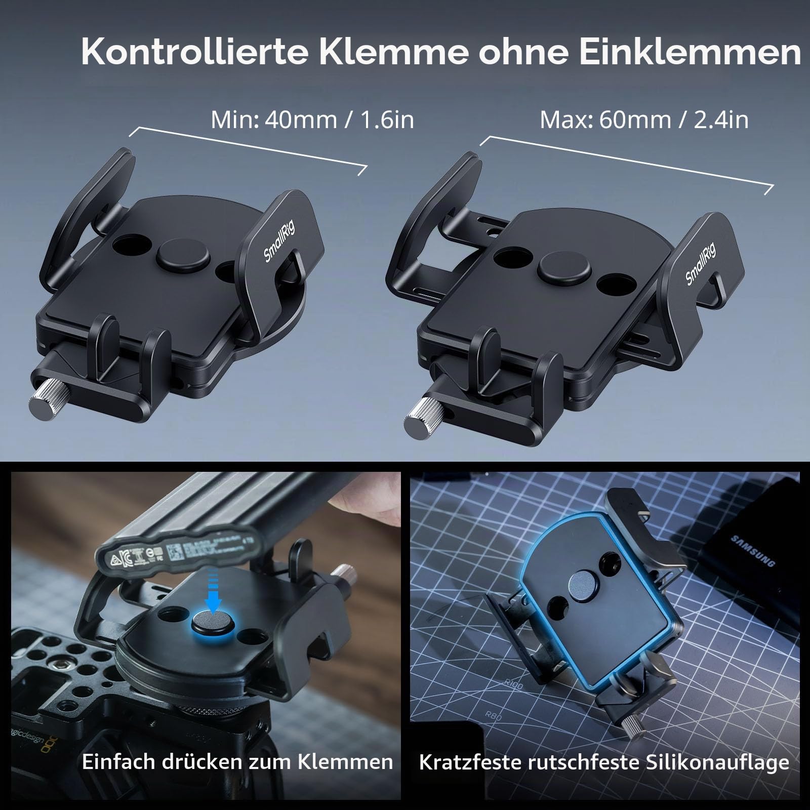 smallrig-5196b-universal-ssd-halterung-40-60mm-mit-kabelklemme-und-magsafe image 2