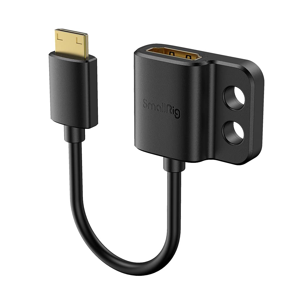 smallrig-3020-ultra-slim-4k-adapterkabel-mini-hdmi-male-auf-hdmi-female-14cm image 1